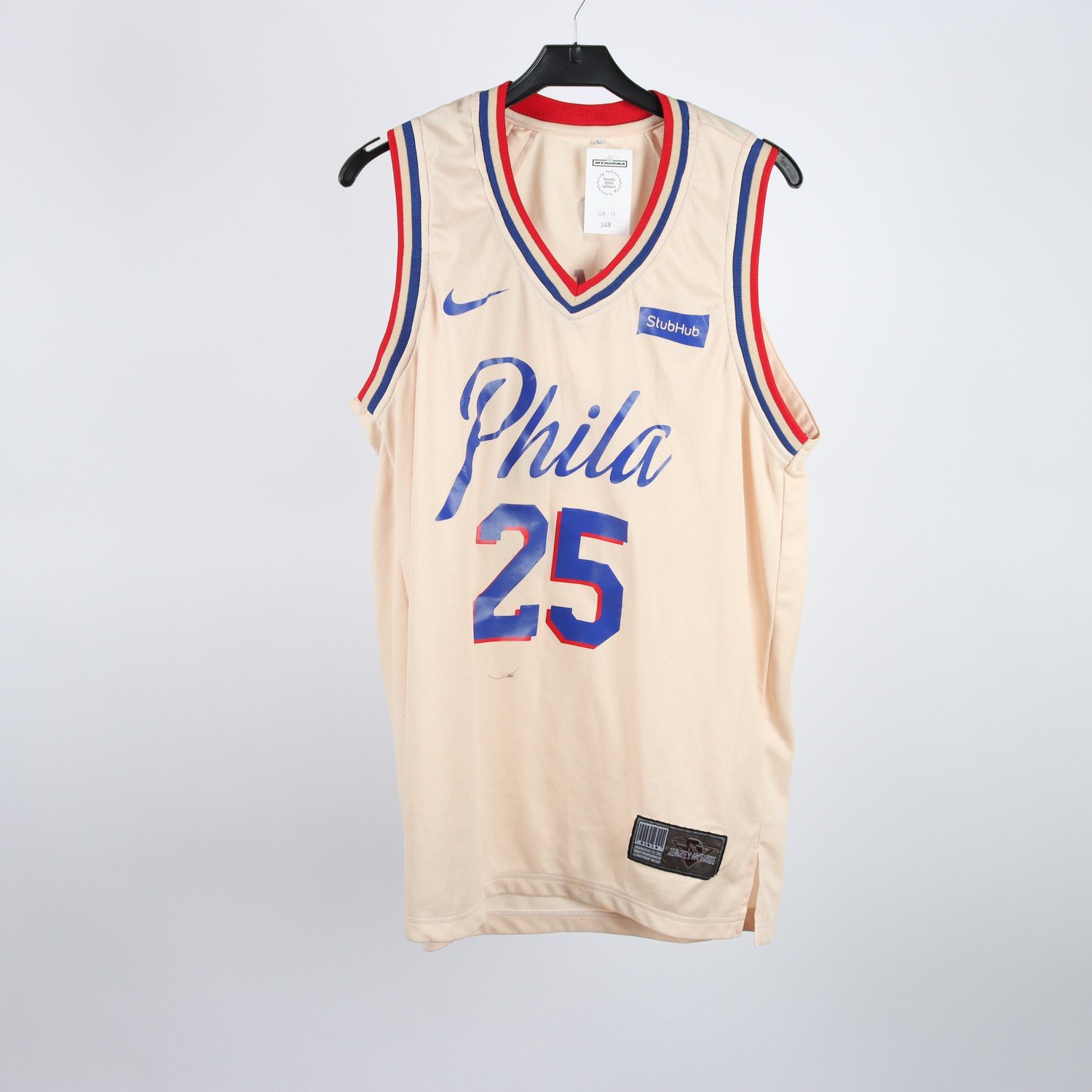Basketlinne, Phila NBA, Simmons 25, beige, stl. L