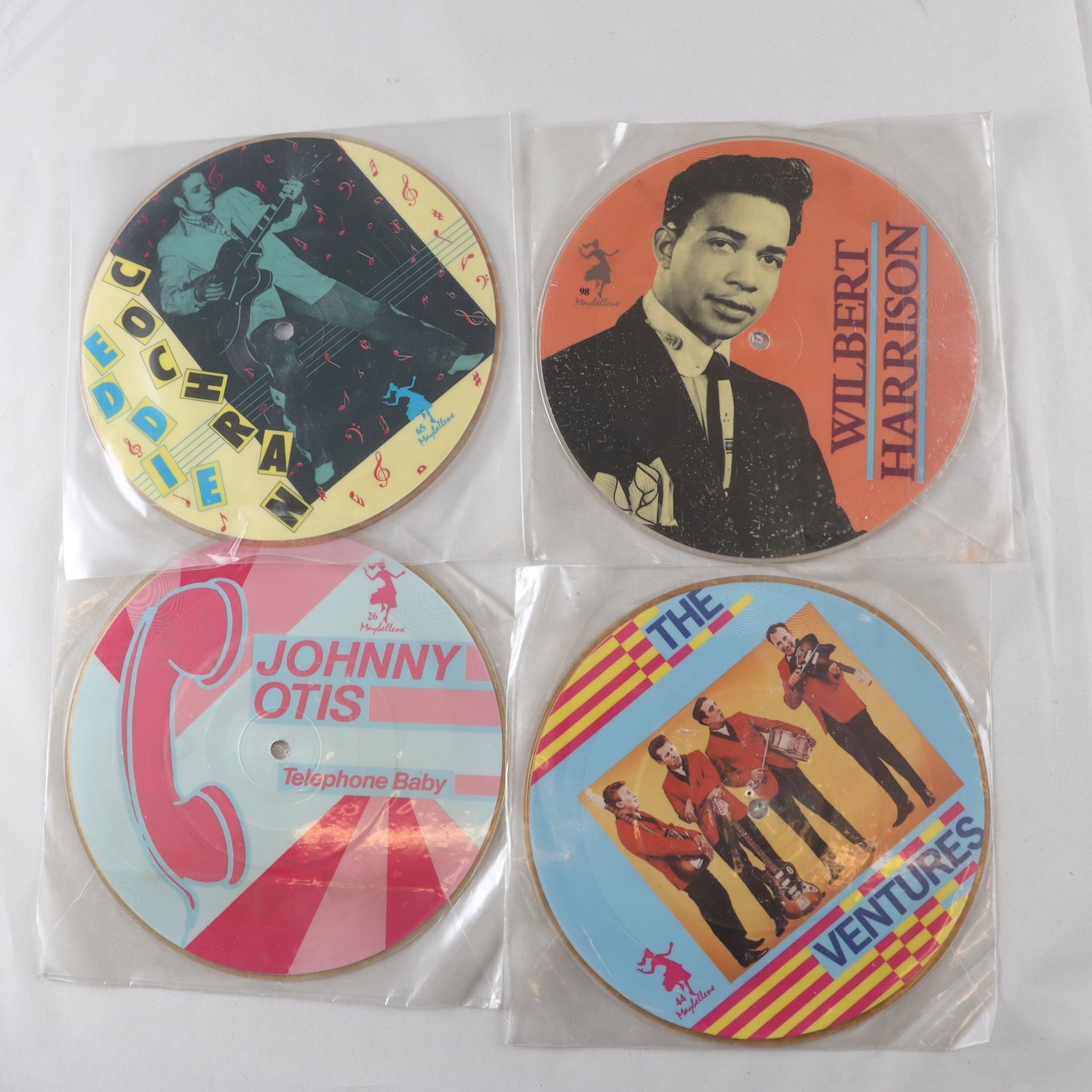 Singel Picture Disc: Wilbert Harrison, Johnny Otis, Eddie Cochran, The Ventures