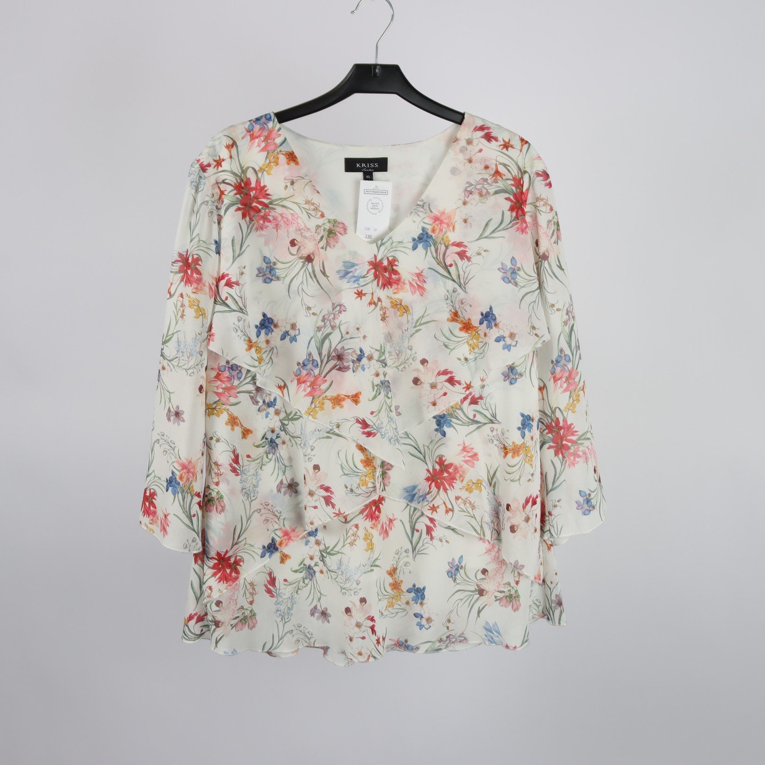 Blus, Kriss Sweden, blommig, stl. XL