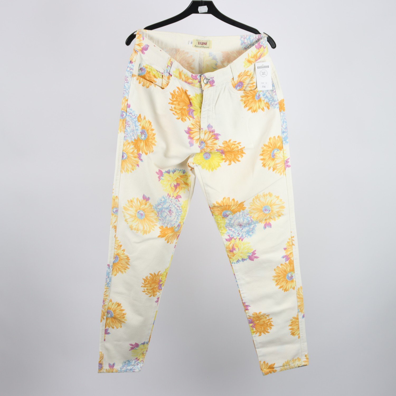 Jeans, Sisley, blommig, stl. W: 32″