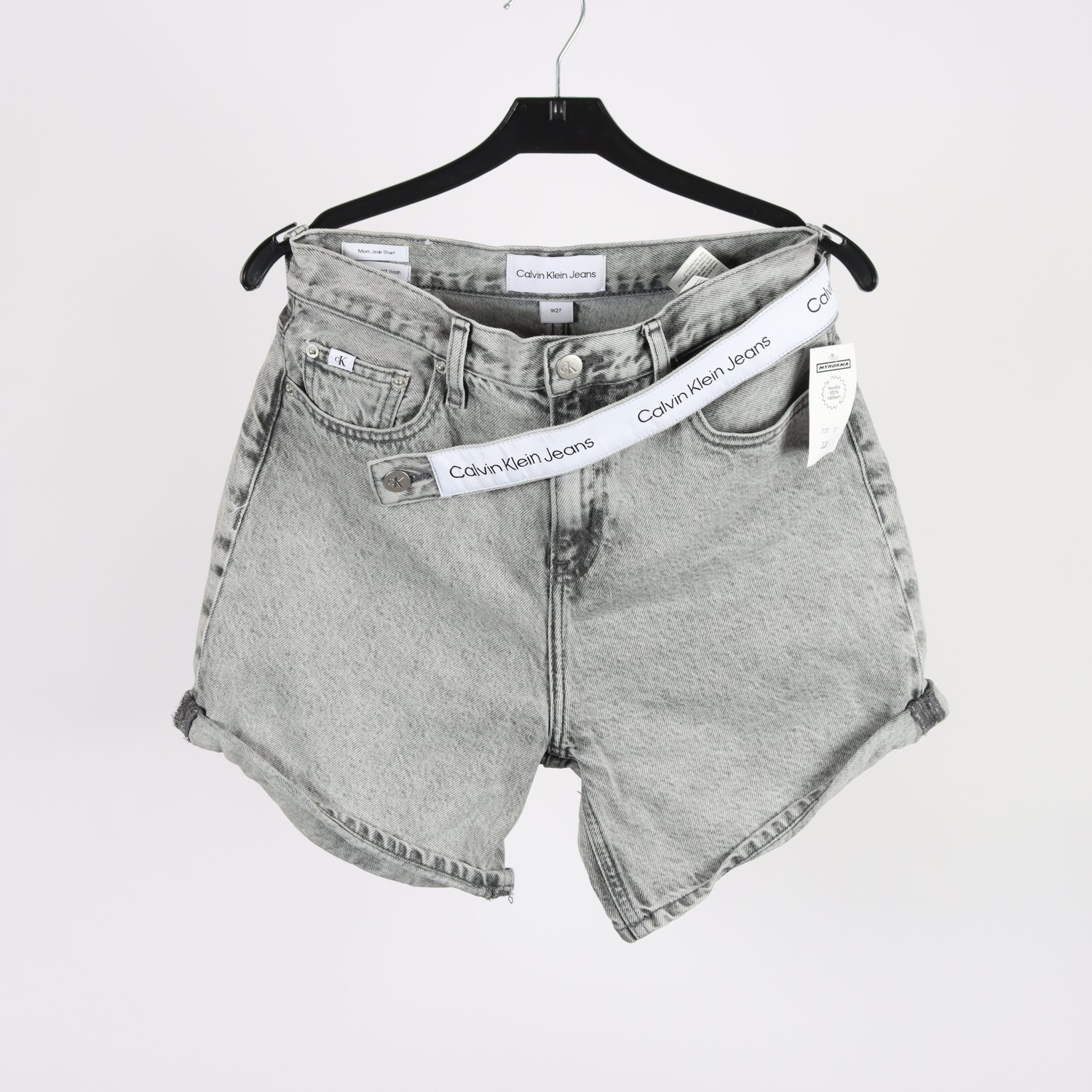 Jeansshorts, Calvin Klein, grå, stl. W: 27″