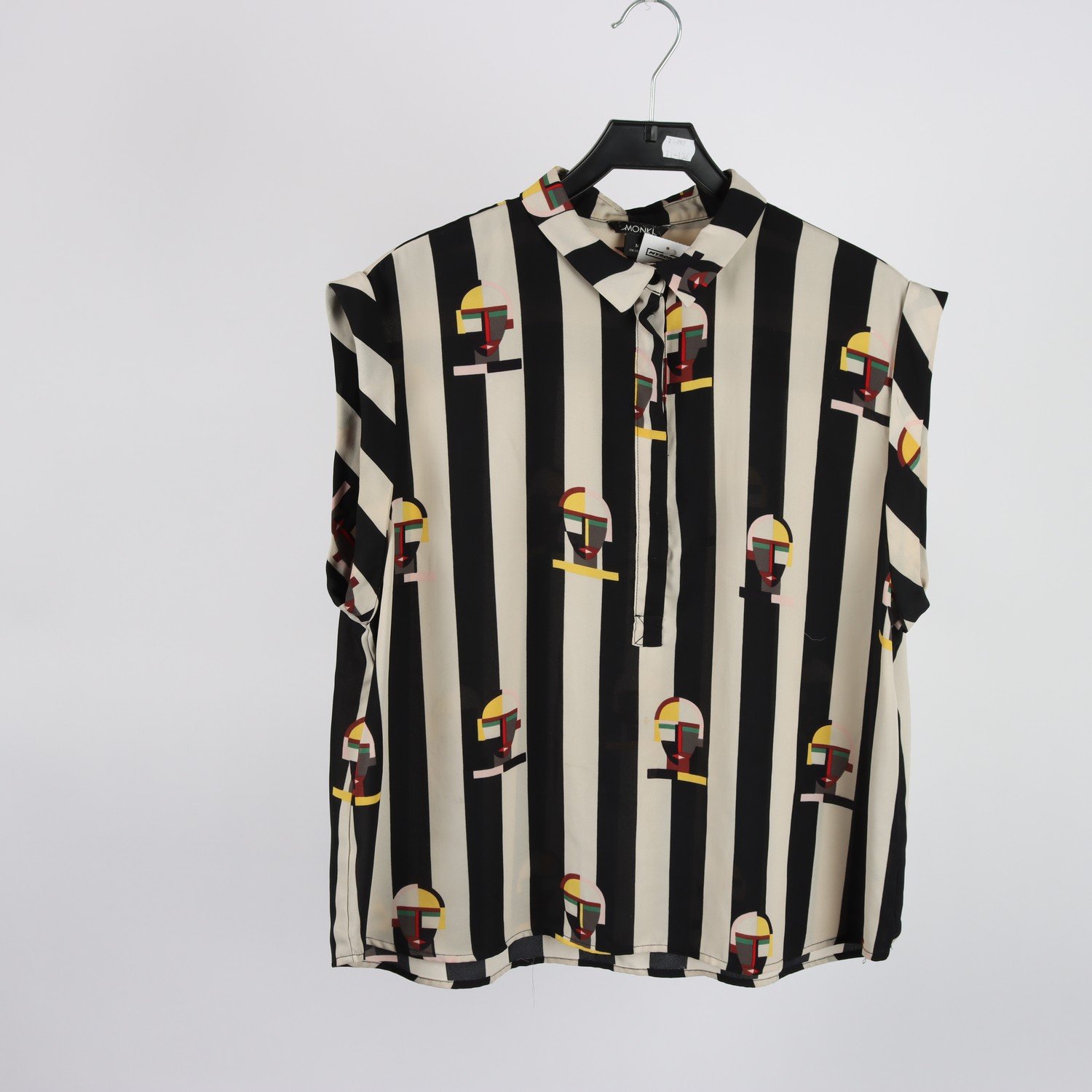 Blus, Monki, mönstrad, stl. M