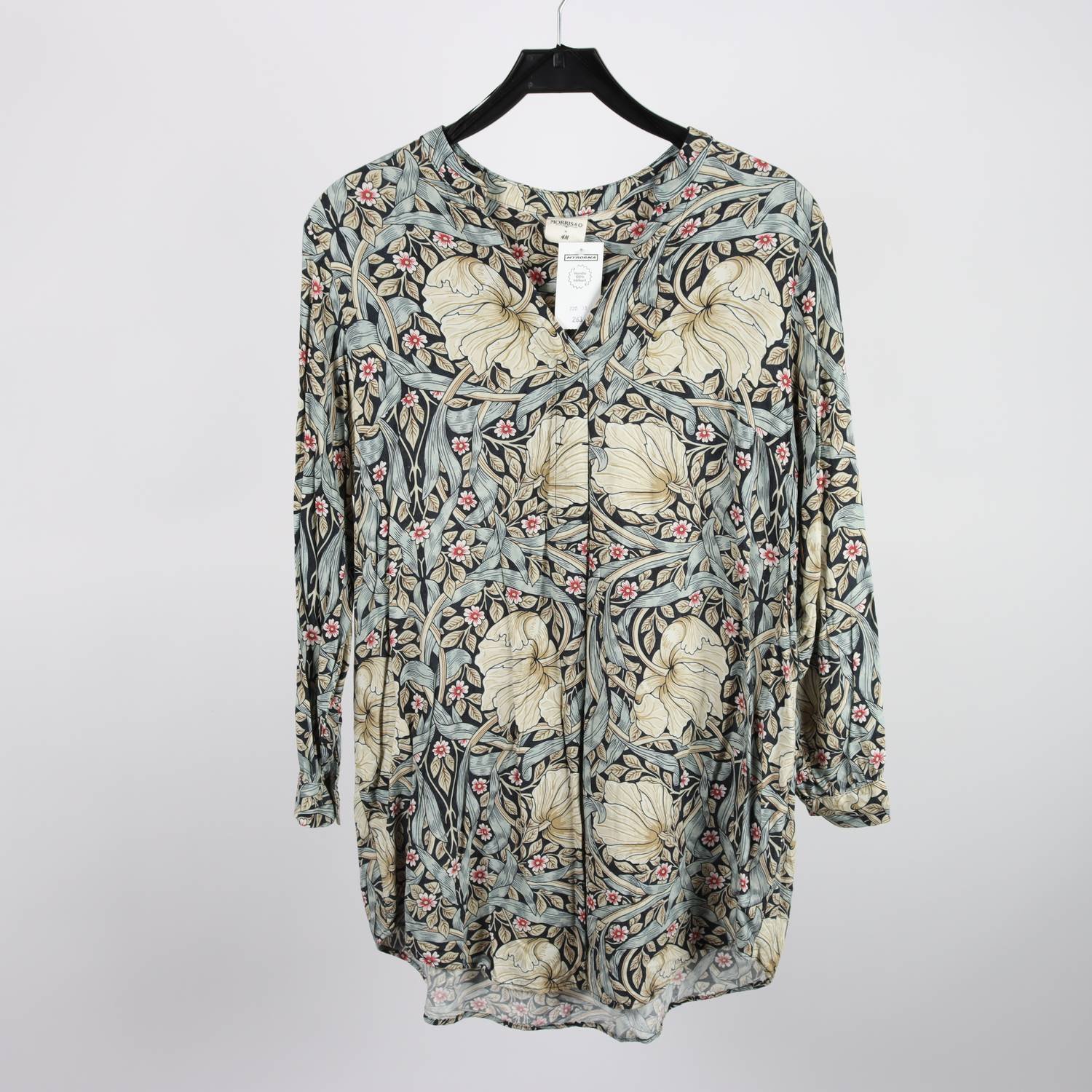 Blus, H&M X Morris & Co., mönstrad, stl. 40