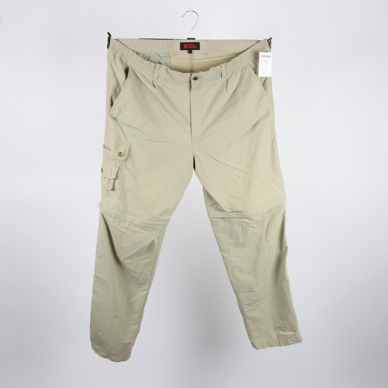 Fritidsbyxor, Fjällräven, beige grön, stl. 54