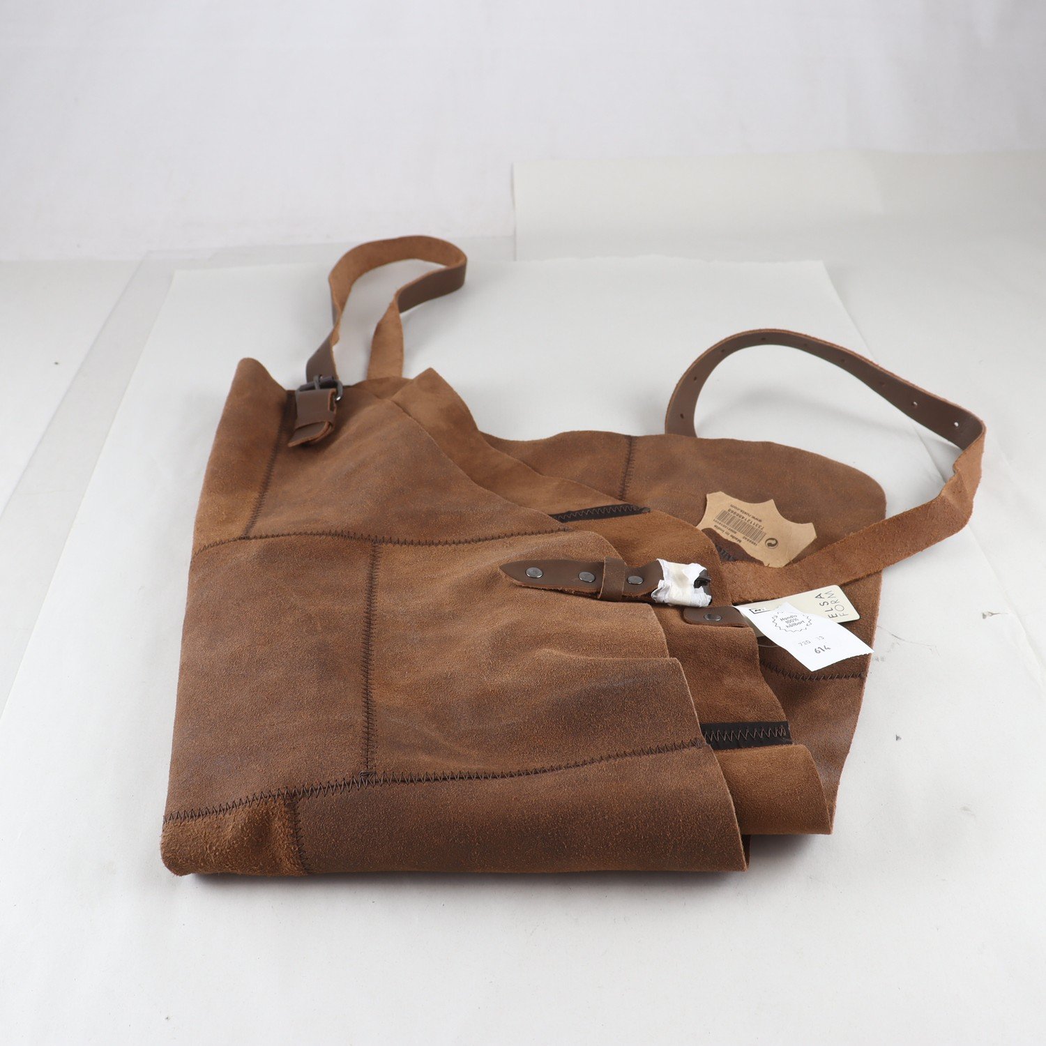 Skinnförkläde, Elsa Form, brun, stl. bredd 65 cm, längd 85 cm