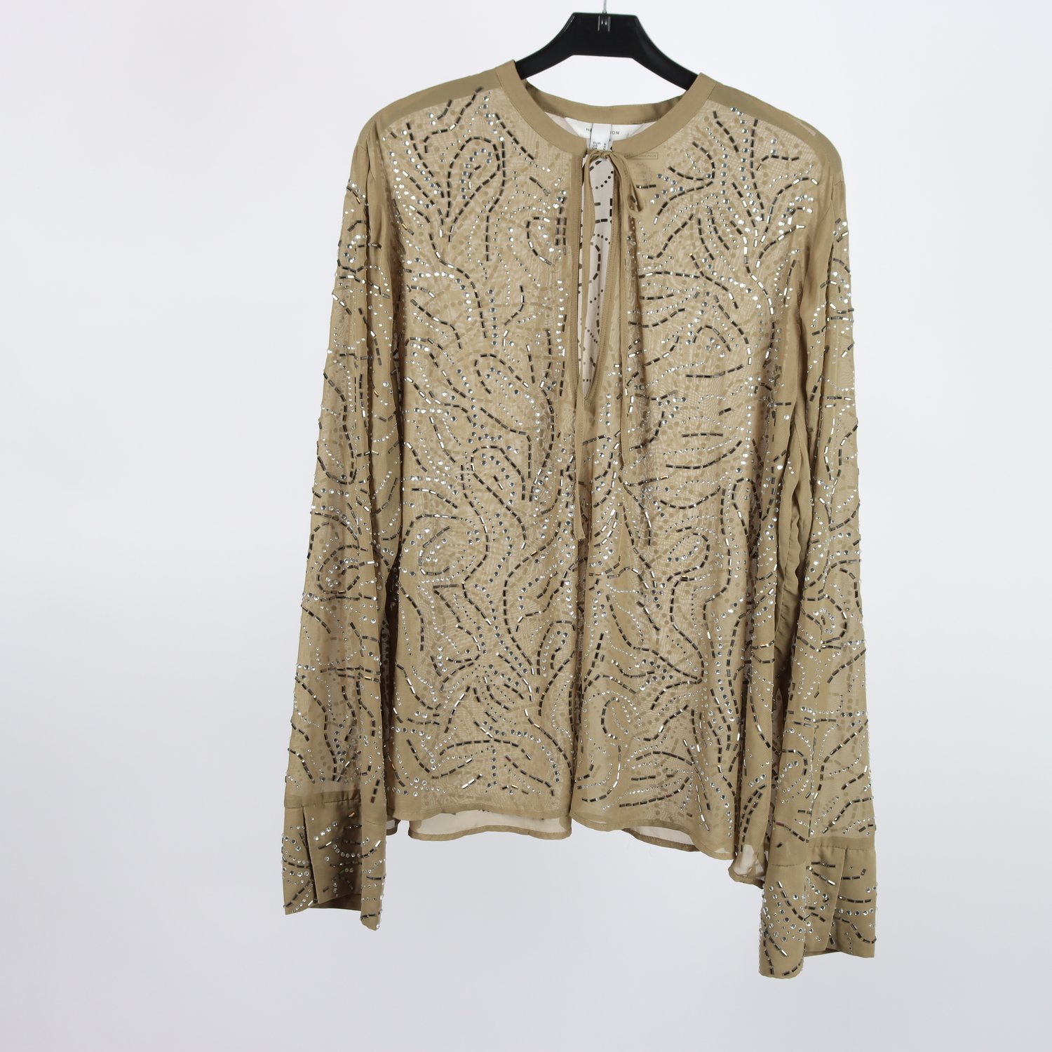 Blus, H&M Edition, mönstrad, stl. M