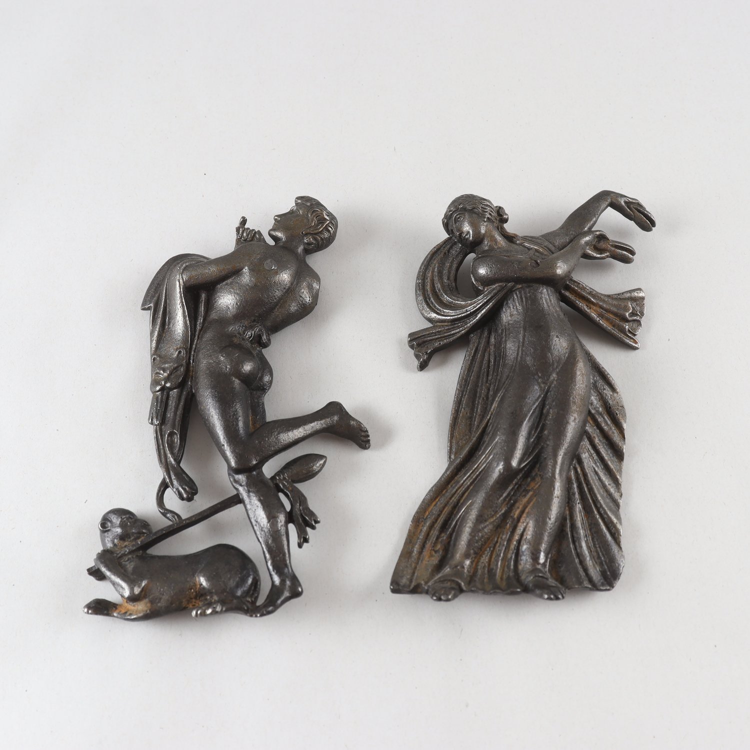 Väggdekoration, metall, 2 st