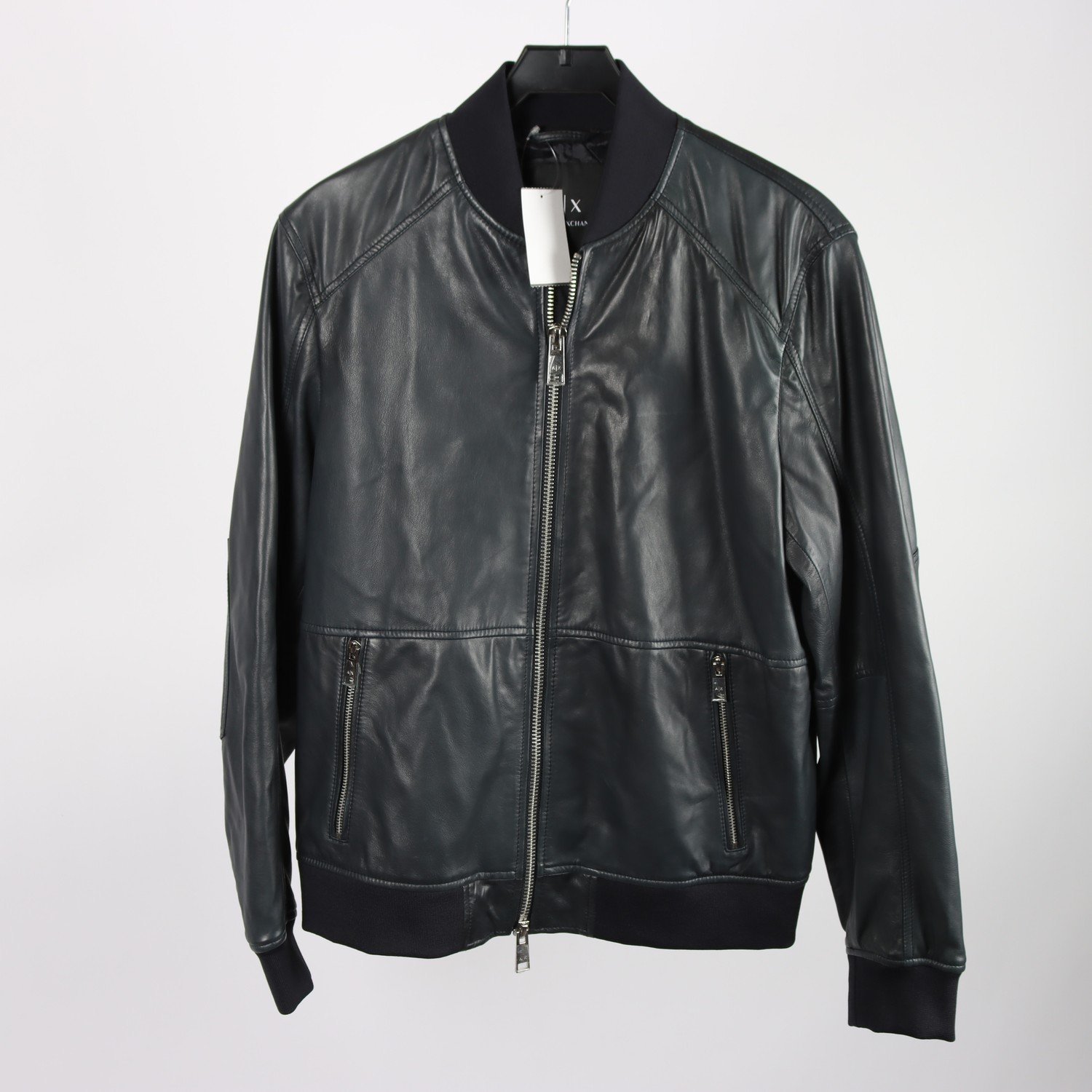 Skinnjacka, Armani Exchange, petroleum, stl. M