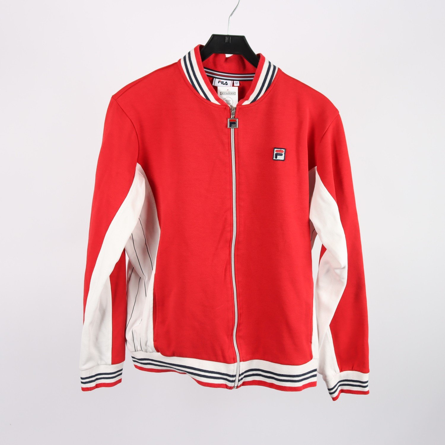 Sportjacka, FILA, röd/vit, stl. M