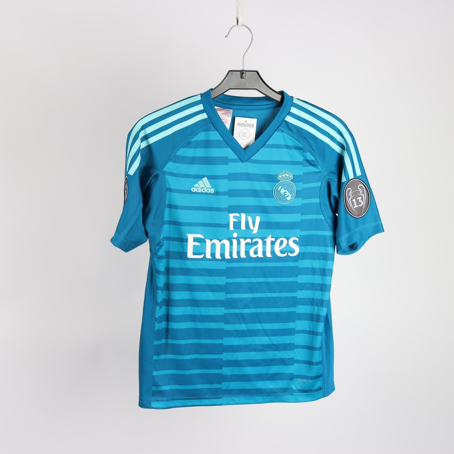 Fotbollströja, Real Madrid, turkos, stl. 11/12 år (152 cm)