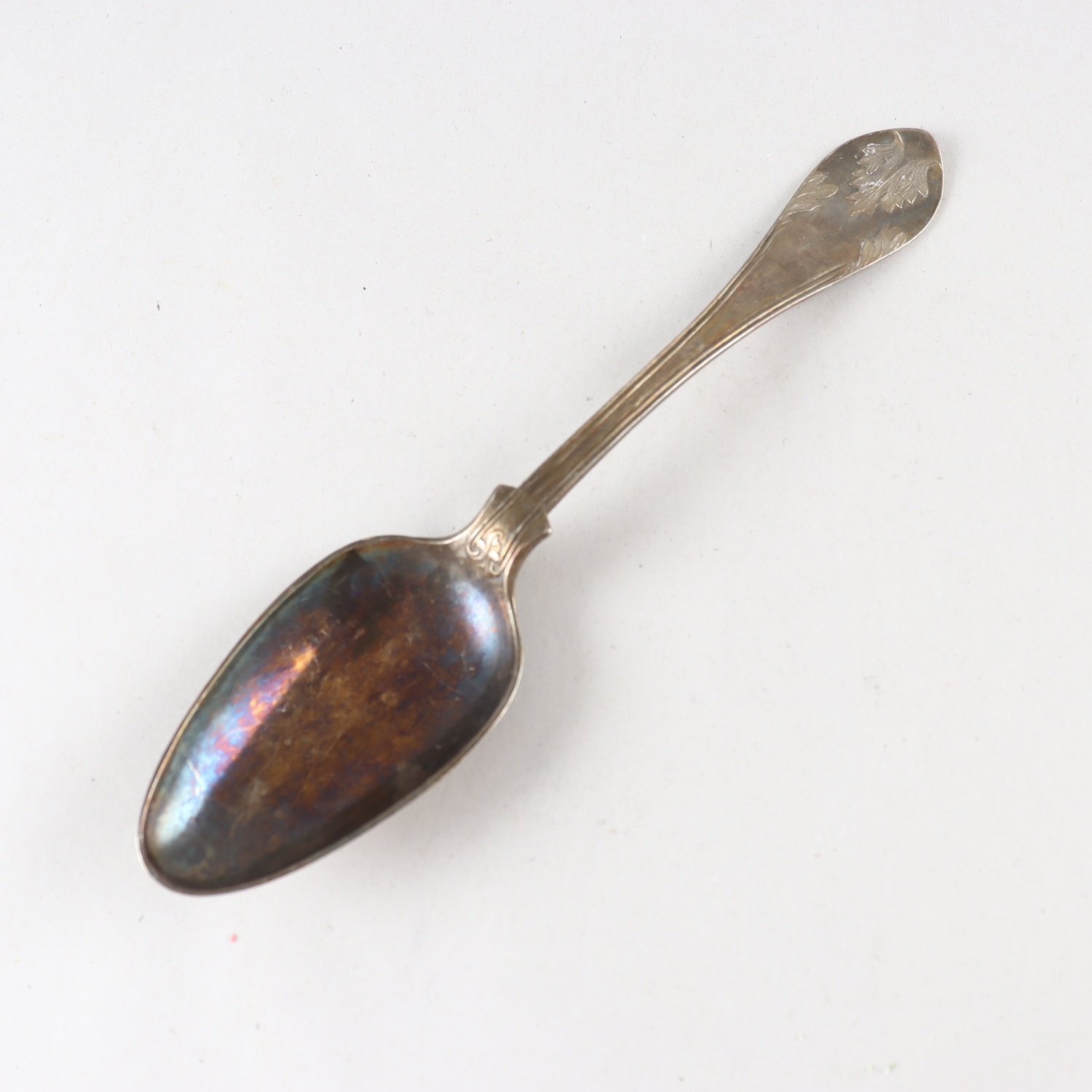 Matsked, silver, kattfot, AG Carlberg, 1812