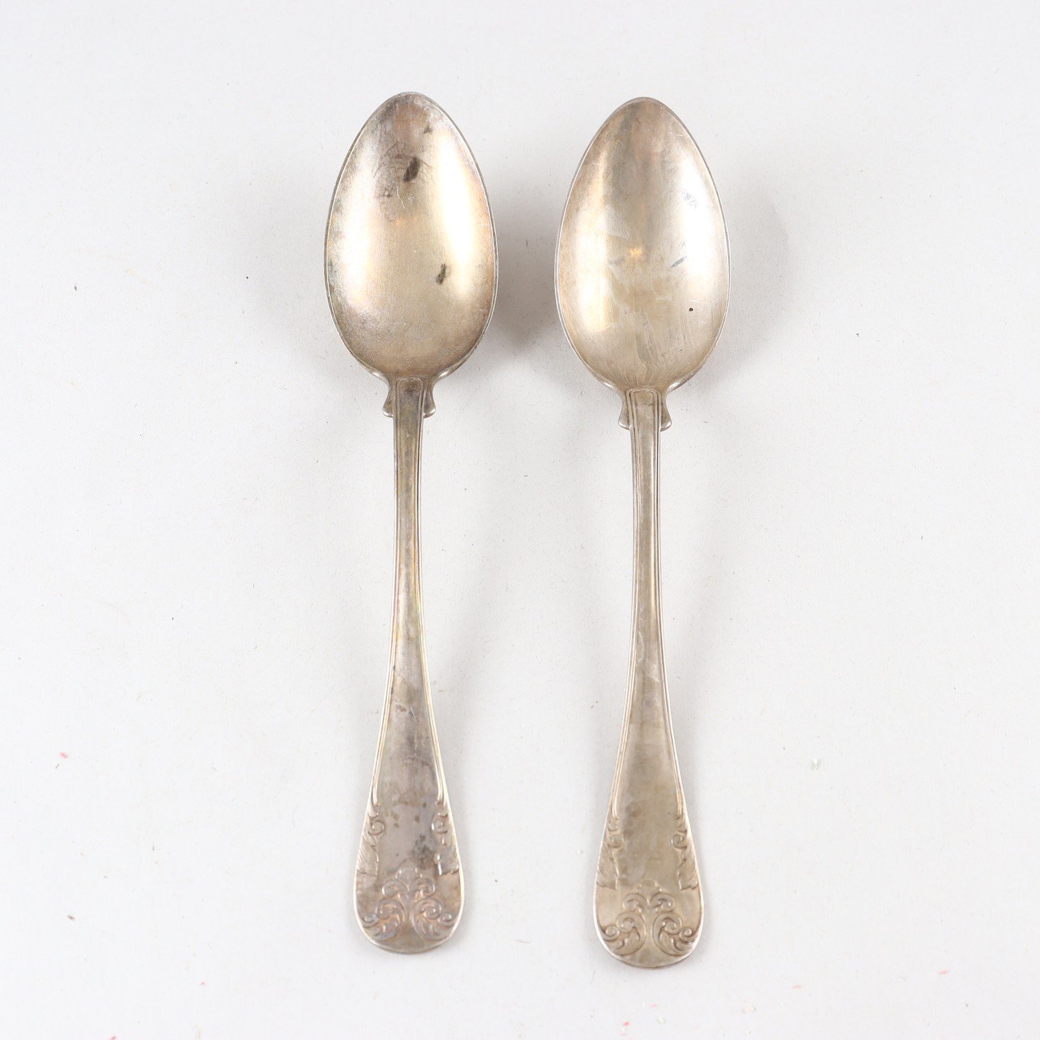 Matskedar, silver kattfot, 1903, 2 st