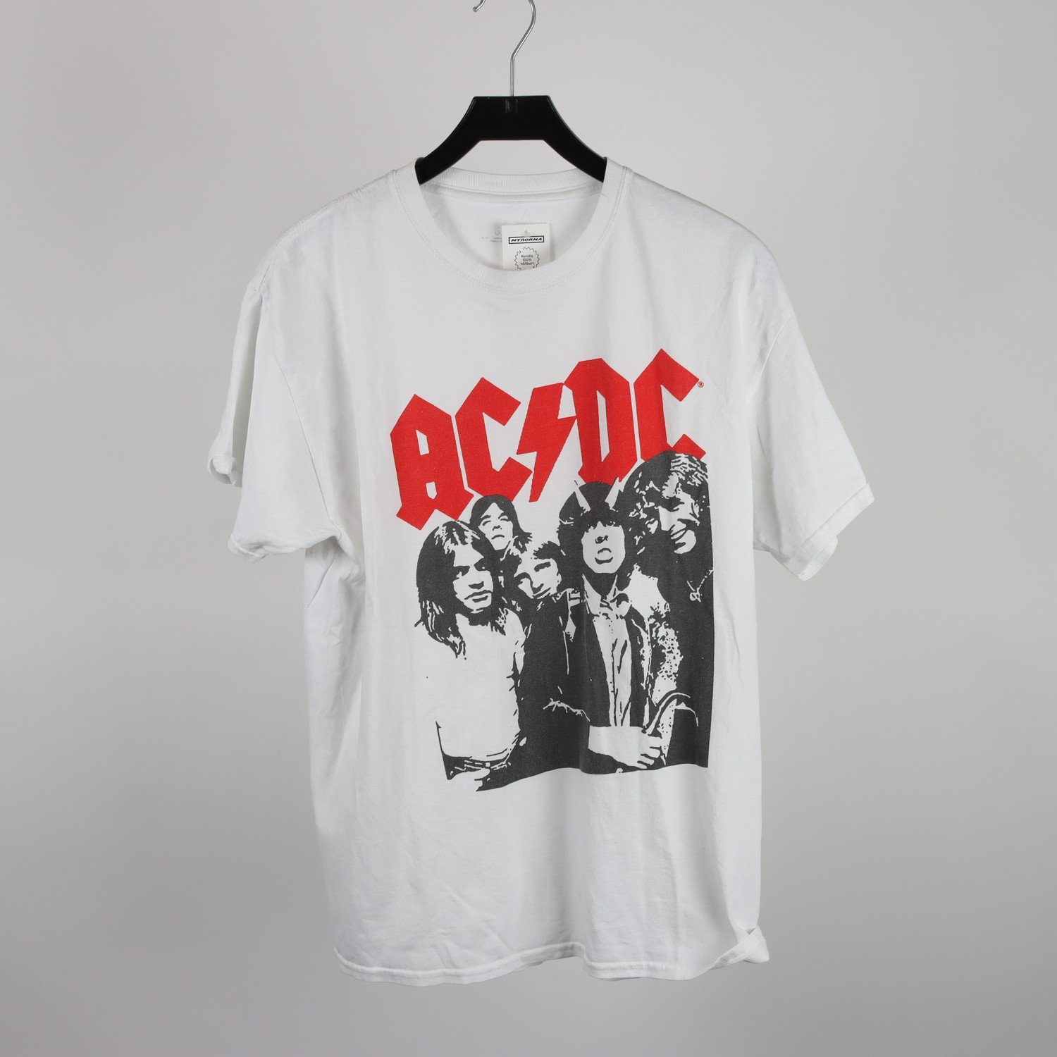 T-shirt, AC/DC, vit, stl. M