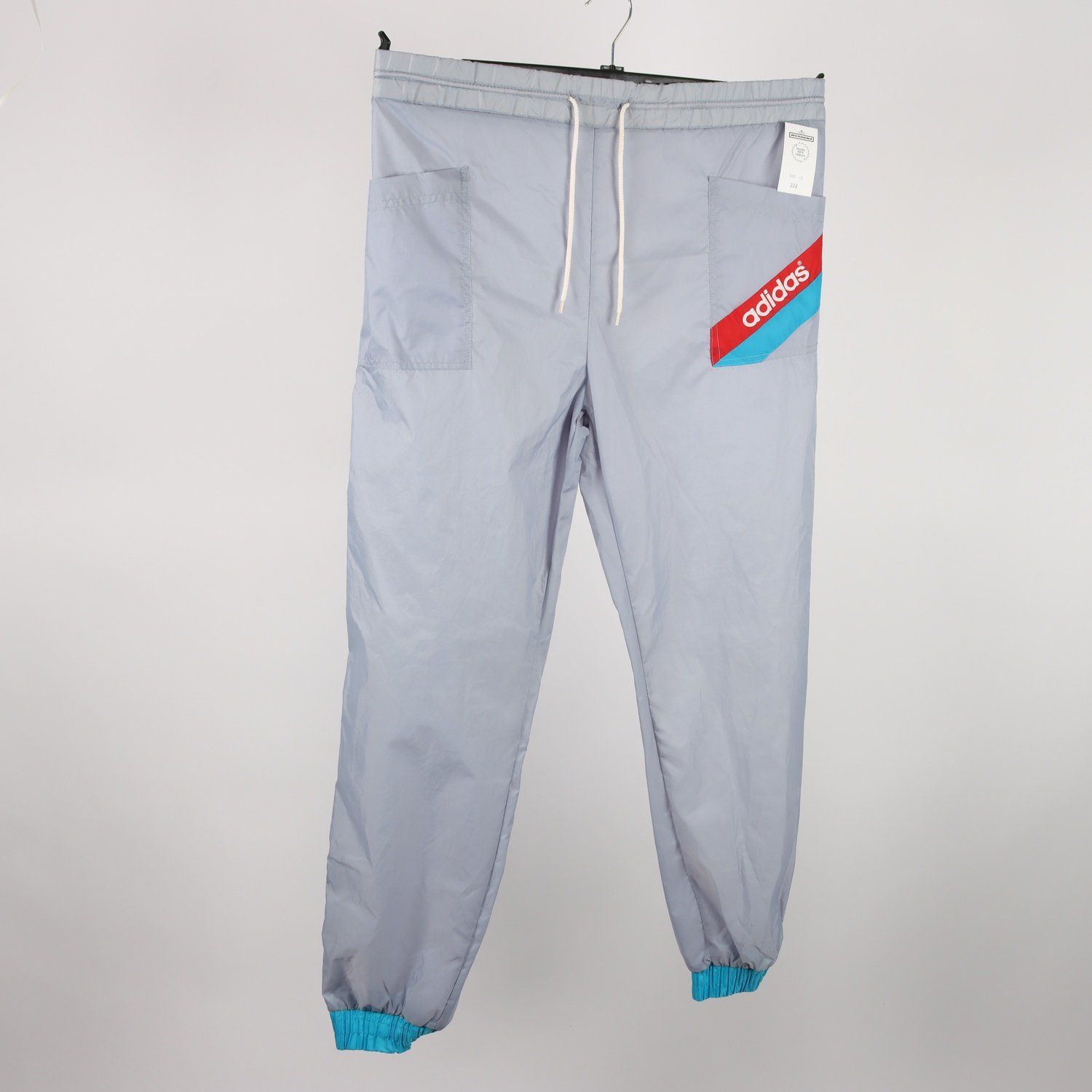 Vindbyxor, Adidas, grå blå, stl. 50/M