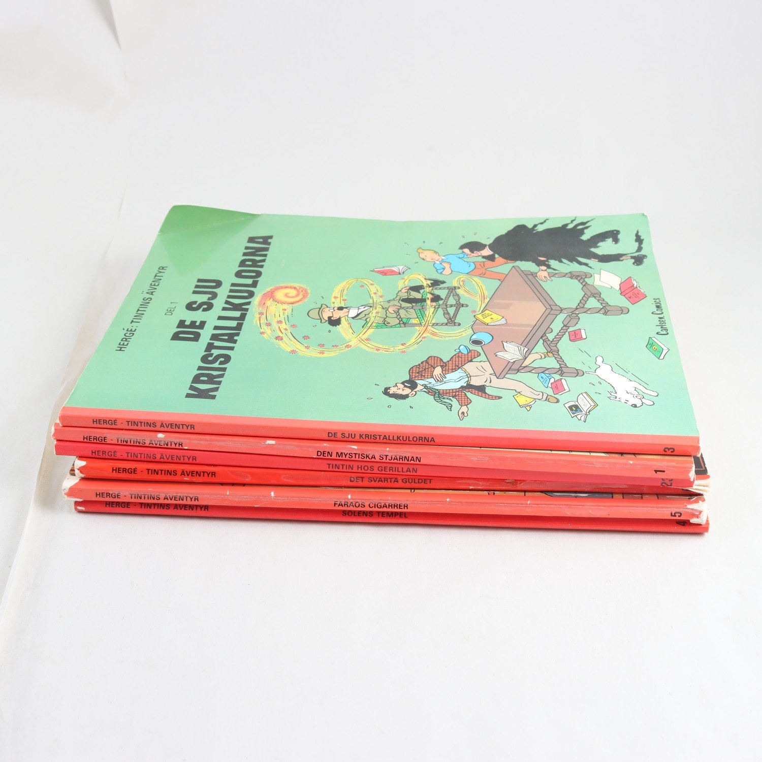 Hergé: Tintins Äventyr, 6 volymer