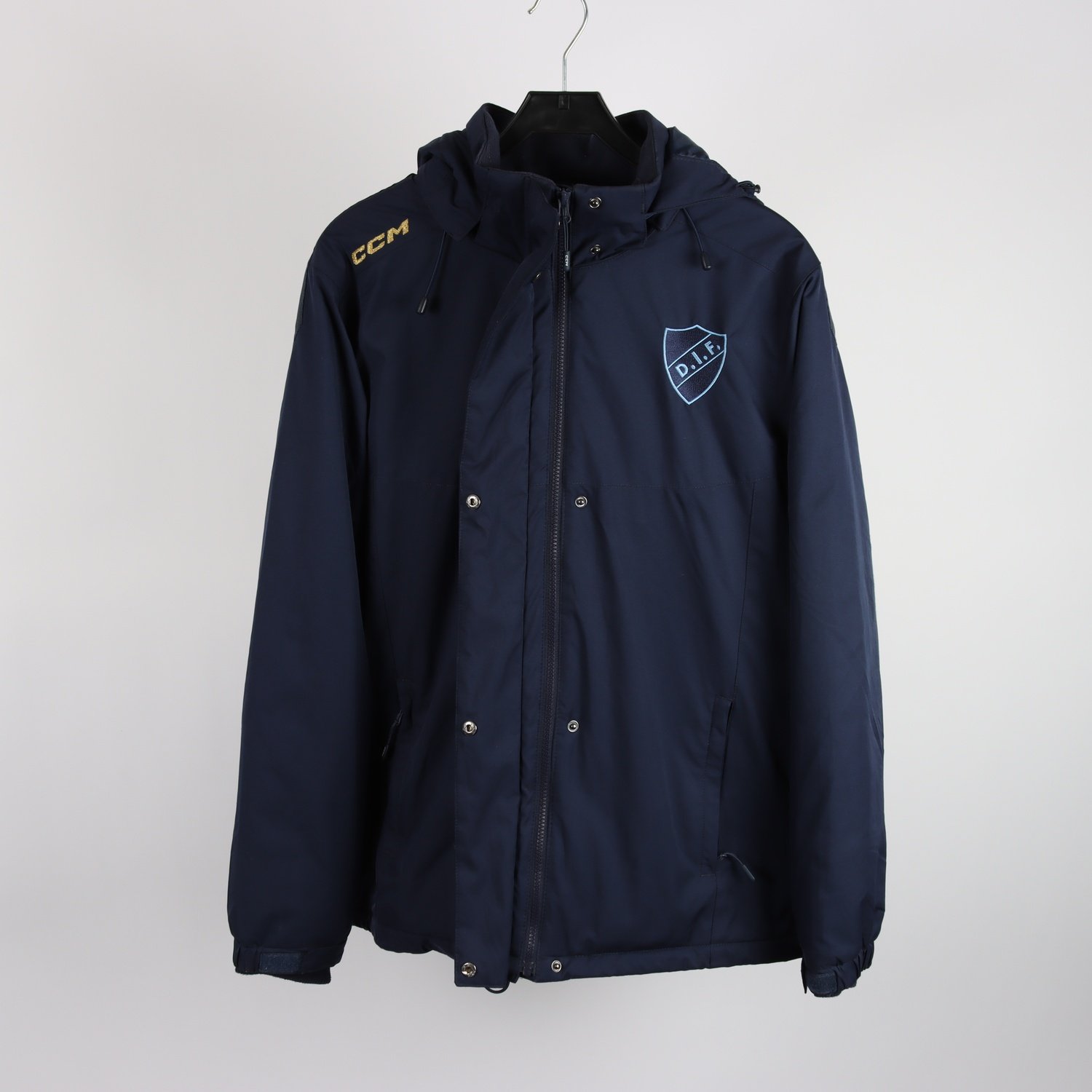 Vindterjacka, CCM, blå, Djurgården, DIF, stl. M.