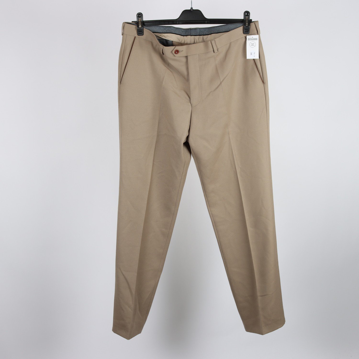 Byxor, Oscar Jacobson, beige, ull, stl. 152.