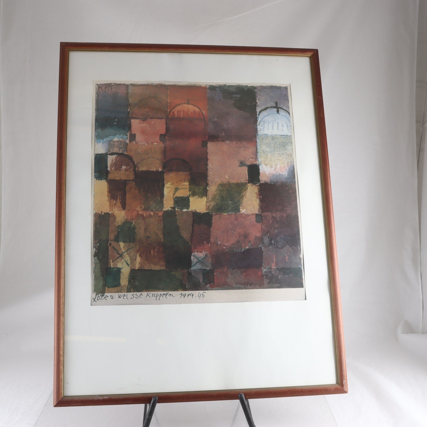 Tryck, reproduktion, Röda och vita kupoler, Paul Klee. Endast avhämtning.