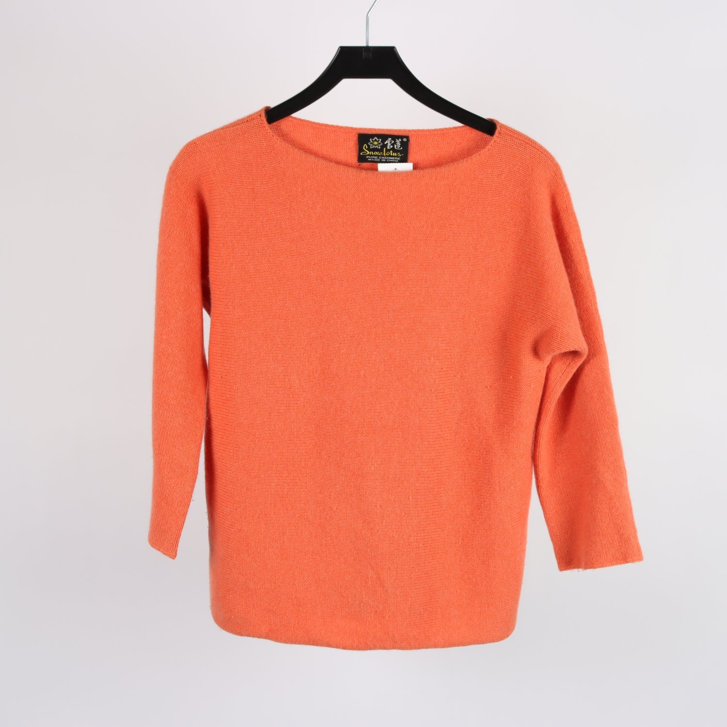 Tröja, Snow Lotus, orange, cashmere, stl. ca. S.