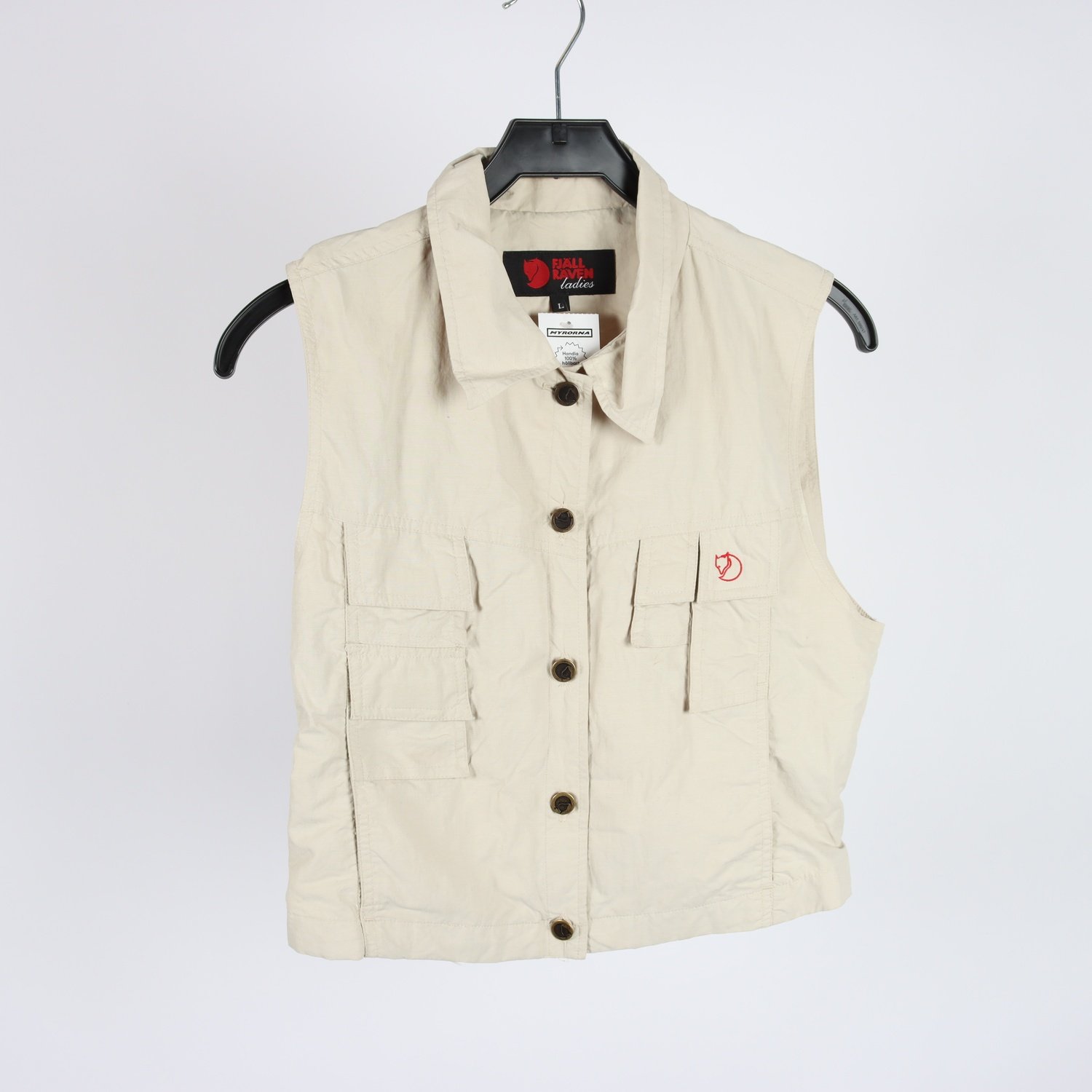 Fritidsväst, Fjällräven, beige, stl. L