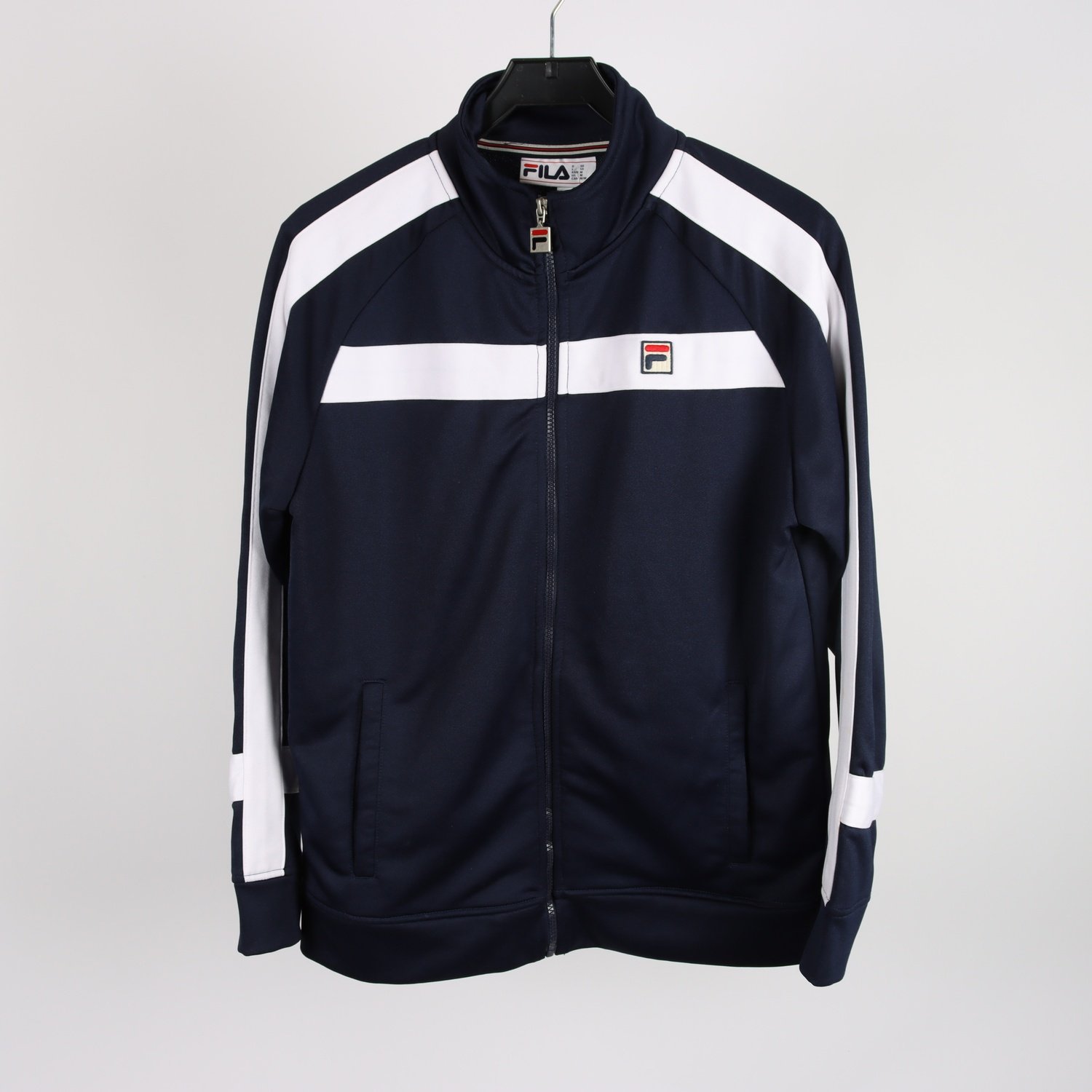 Sportjacka, FILA, blå/vit, stl. 50