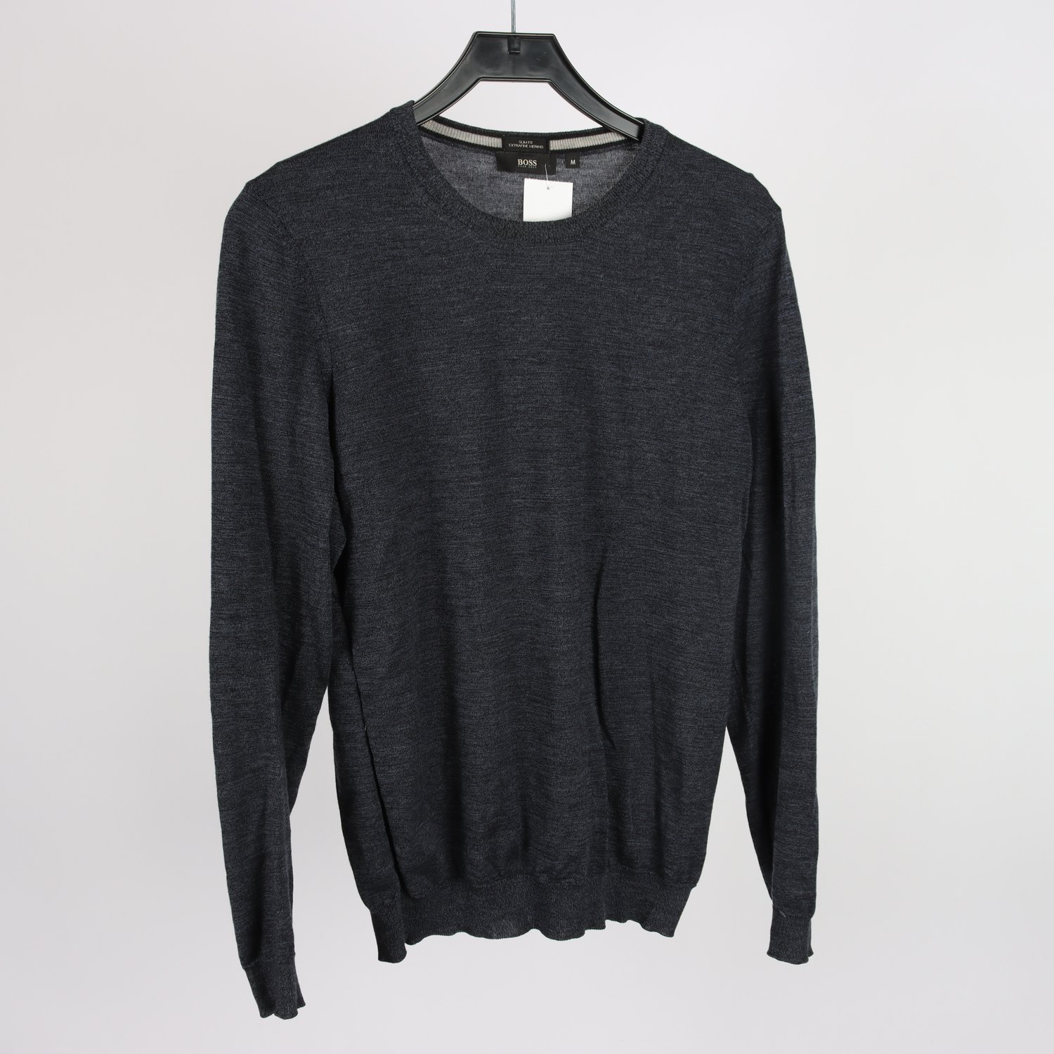 Tröja, Hugo Boss, blå, grå, ull, stl. M.