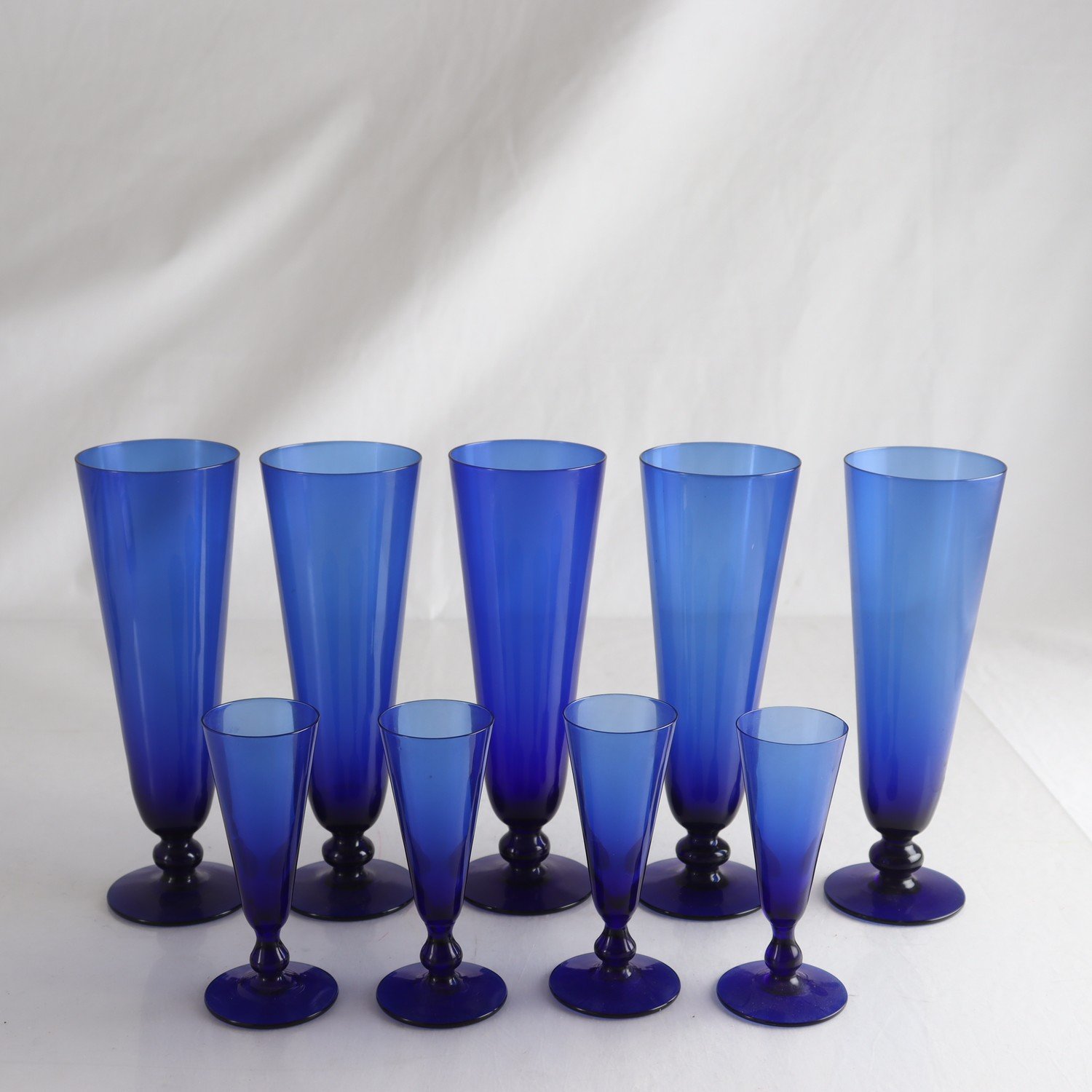 Glas, Gullaskruf, 9 st. Samfraktas ej.