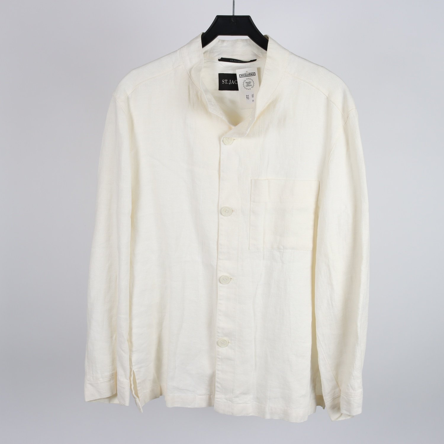 Overshirt, St.Jacques, offwhite, lin, stl. 50.