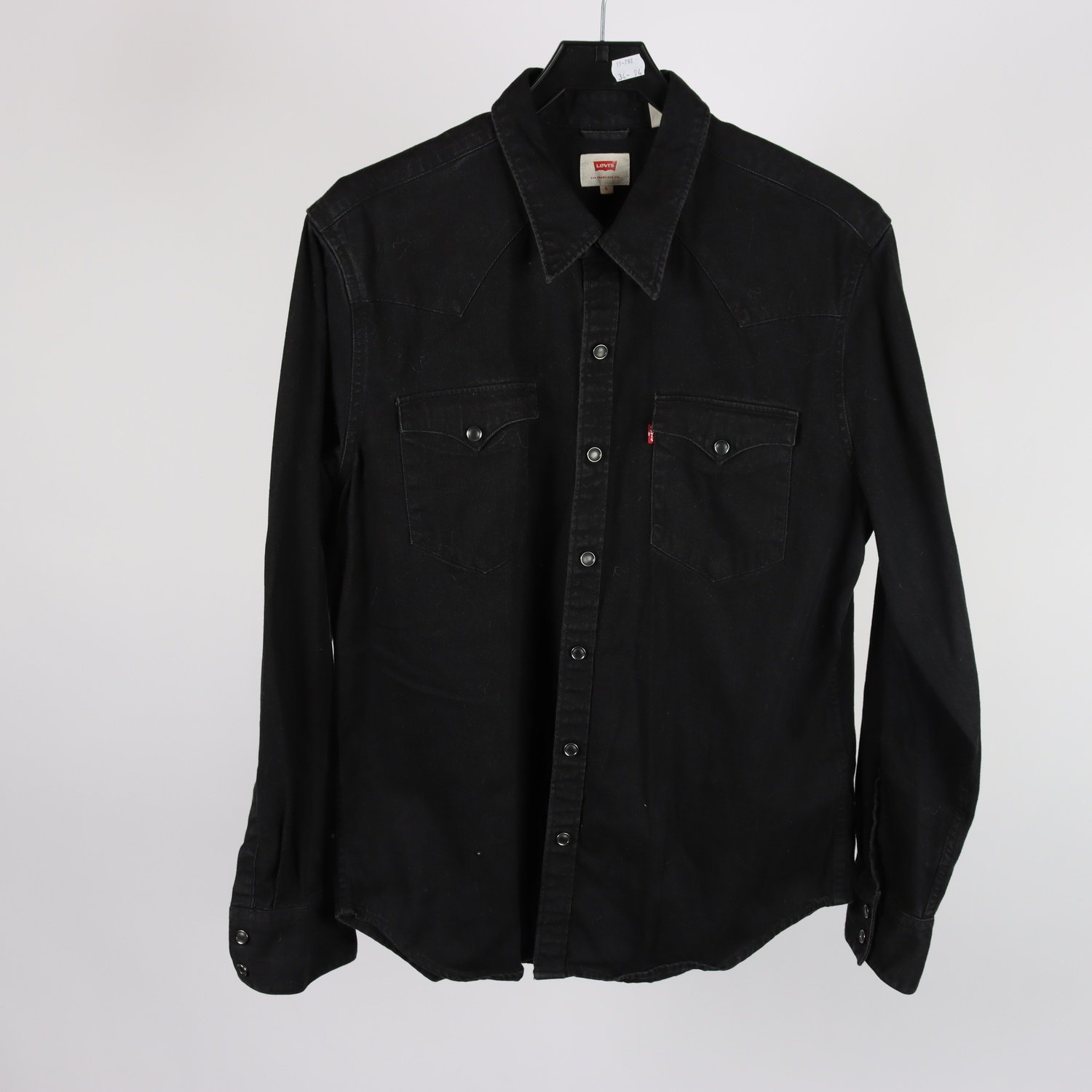 Jeansskjorta, Levis, western, stl. L