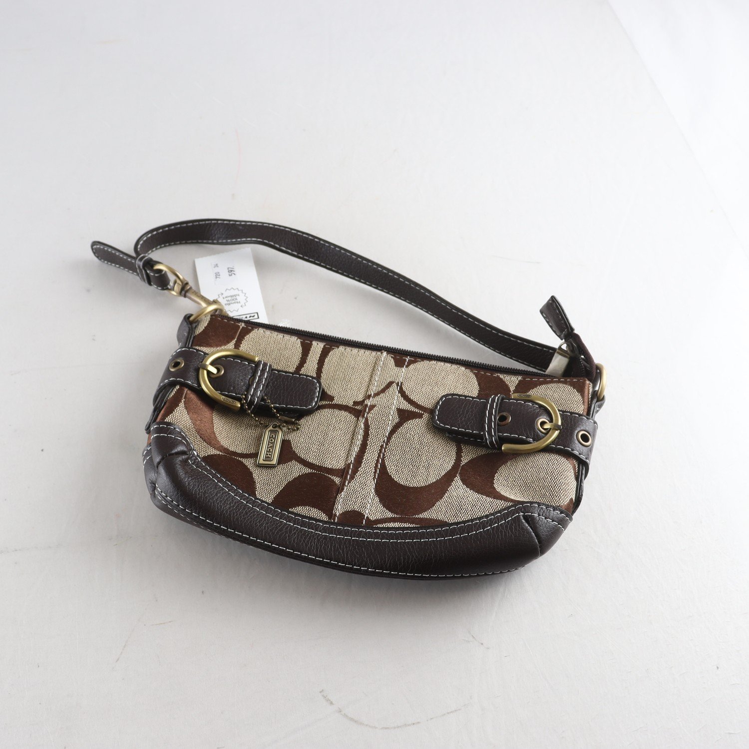Väska, Coach, brun, beige.
