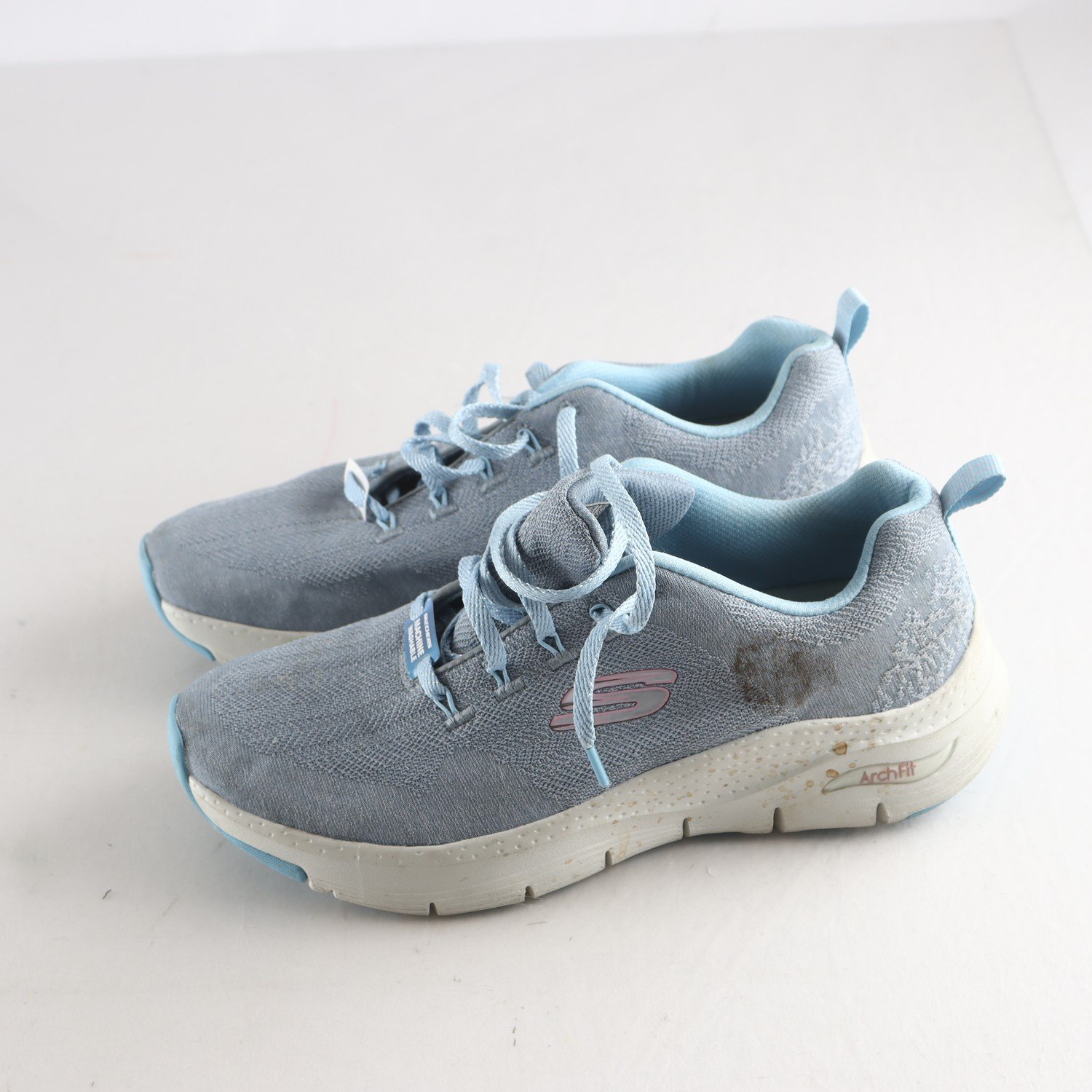 Sneakers, Skechers, ljusblå, stl. 39.