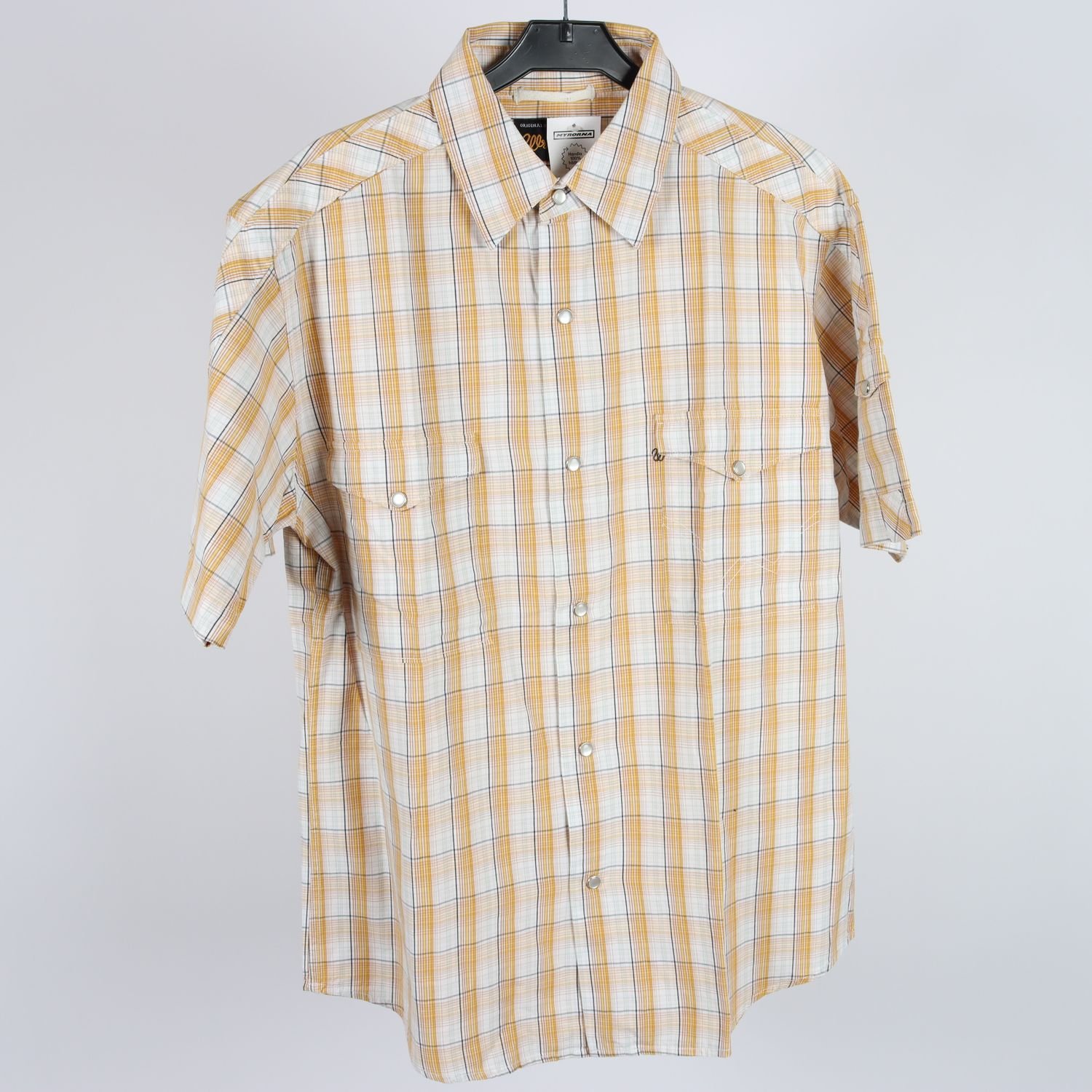 Skjorta, Wrangler, vit, orange, stl. L.