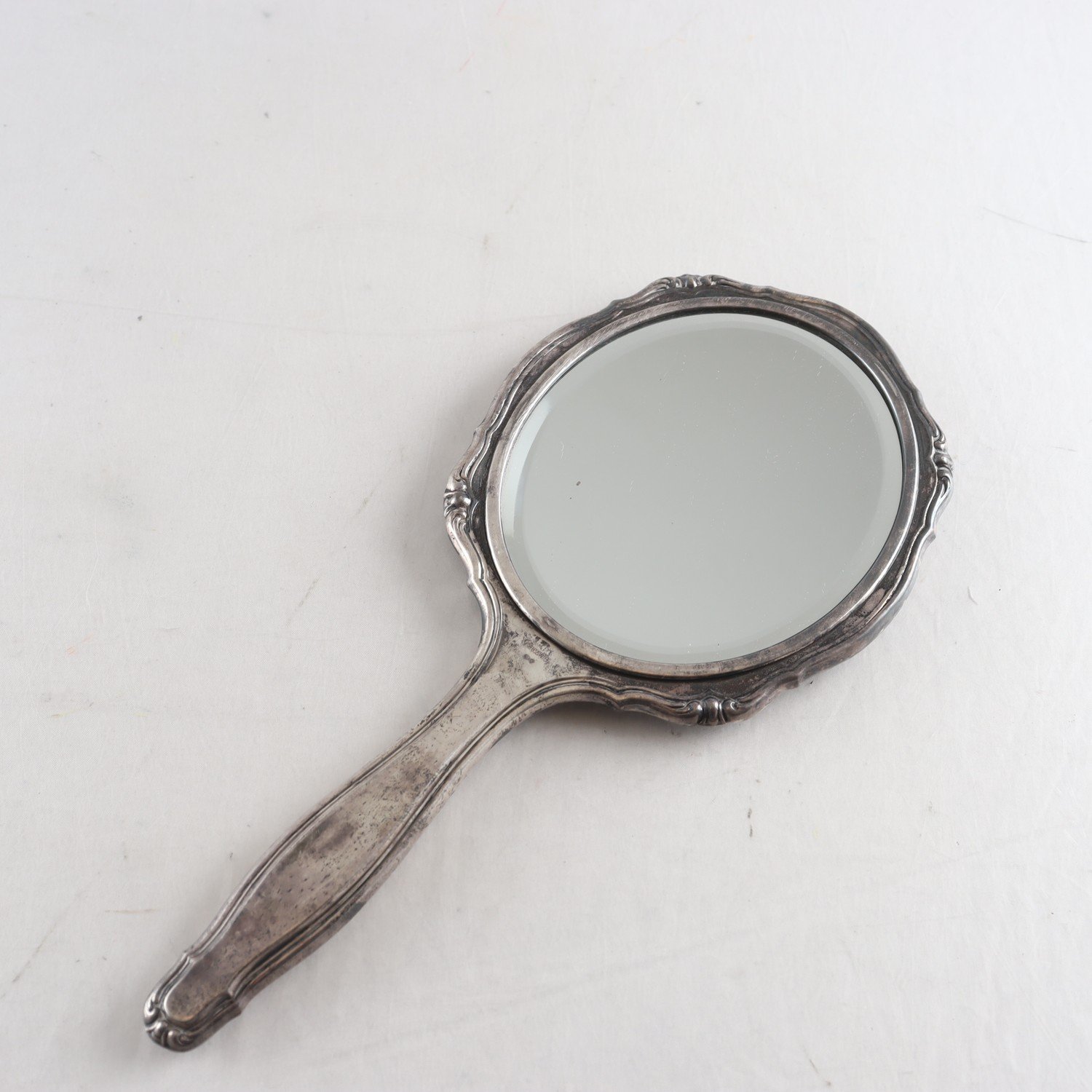 Handspegel, silver 835, antikt.