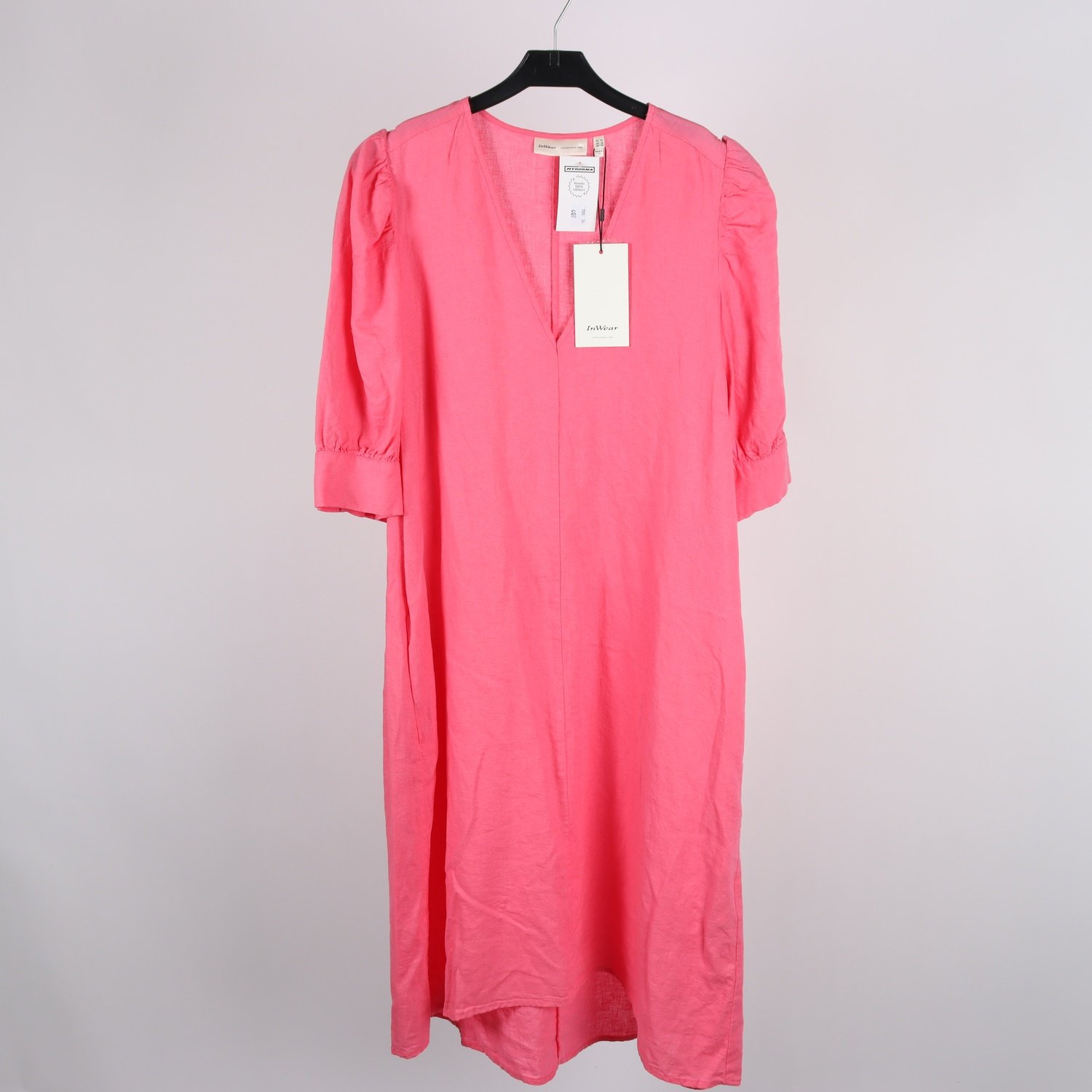 Klänning, InWear, rosa, linblandning, stl. 40.