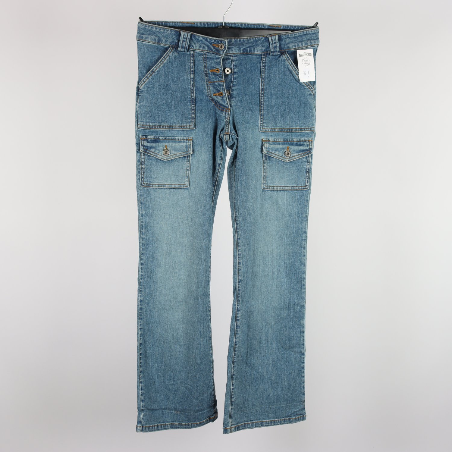Jeans, Lindex, blå, stl. 40.
