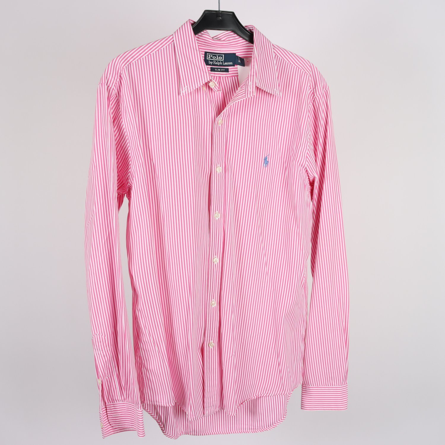 Skjorta, Polo Ralph Lauren, rosa, vit, randig, stl. M.