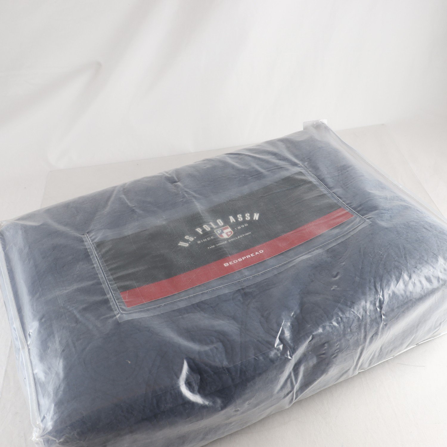 Överkast, U.S Polo Assn, blå, quiltad. Samfraktas ej.