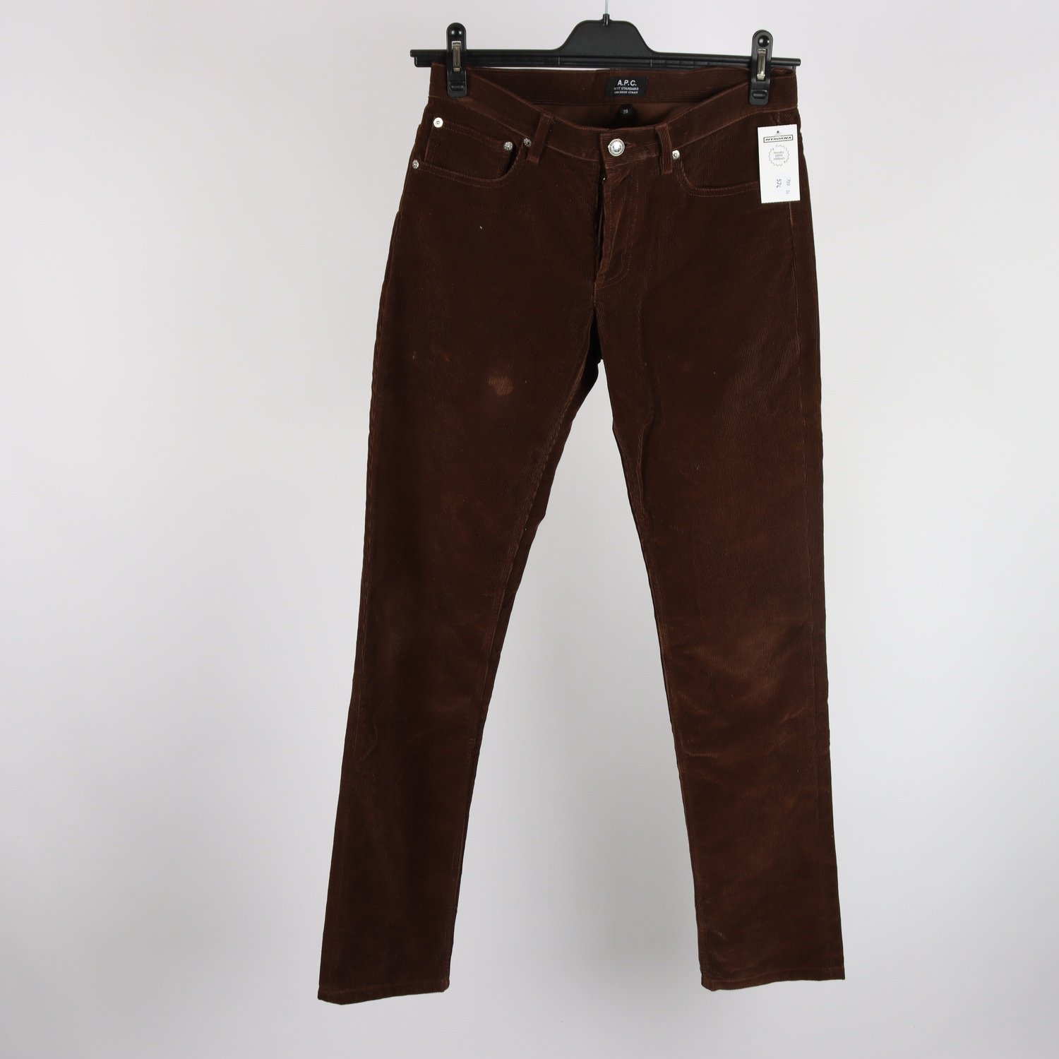 Byxor, A.P.C, brun, manchester, stl. 28.