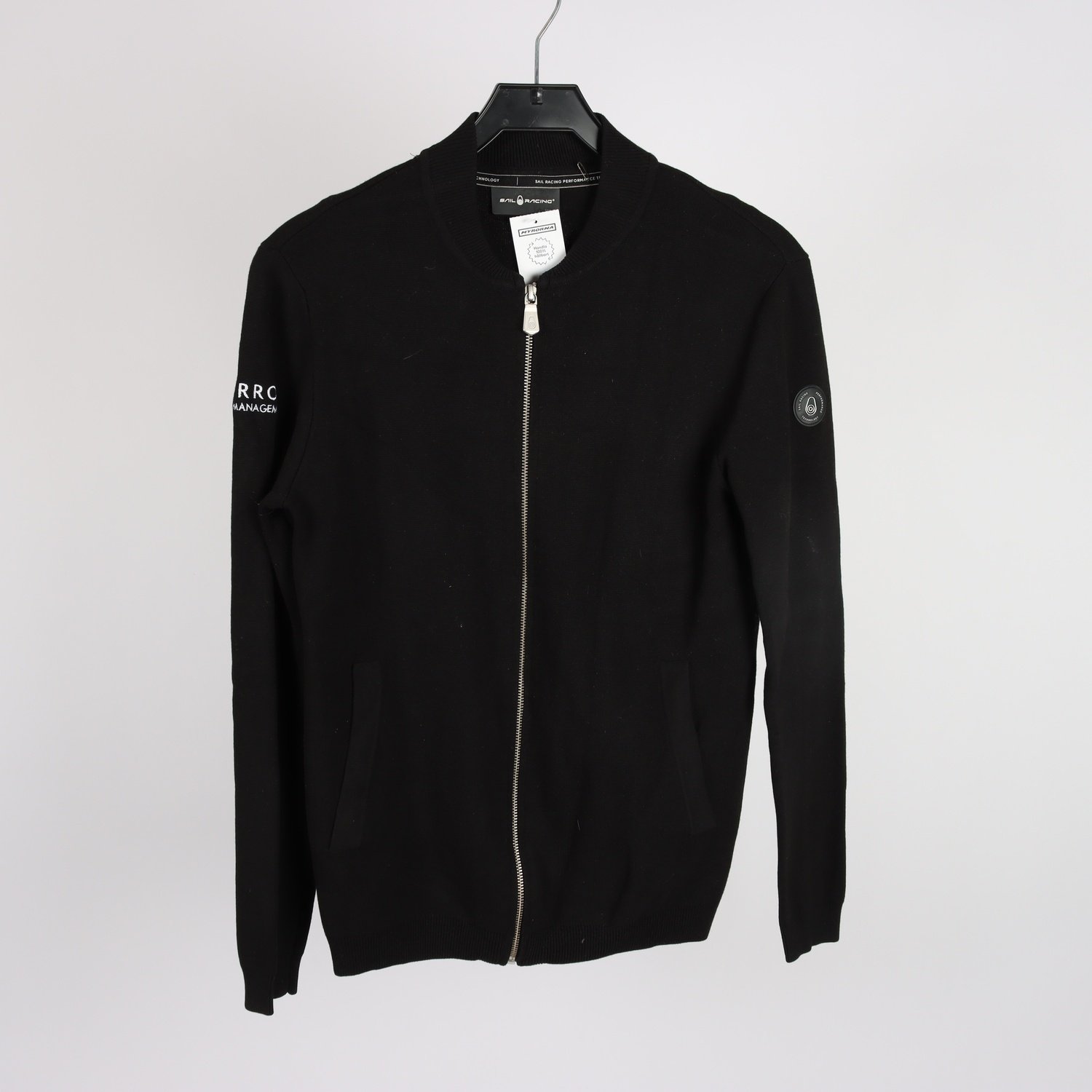 Jacka, Sail Racing, svart, stickad, stl. S.