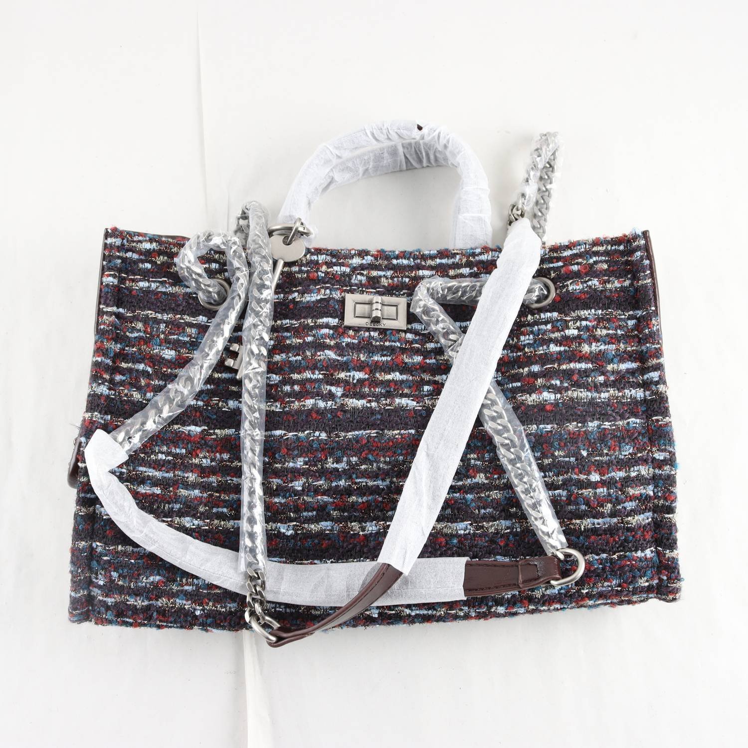 Handväska, Deeoky & Leather, läder & textil