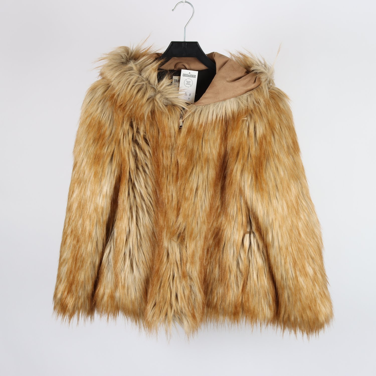 Pälsjacka, Zara, beige, stl. M.