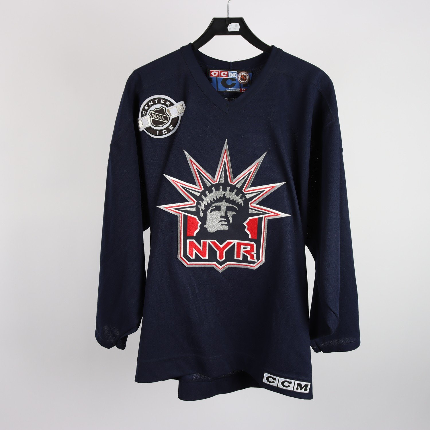 Hockeytröja, CCM, NHL, Center Ice, NYR, blå, stl. L.