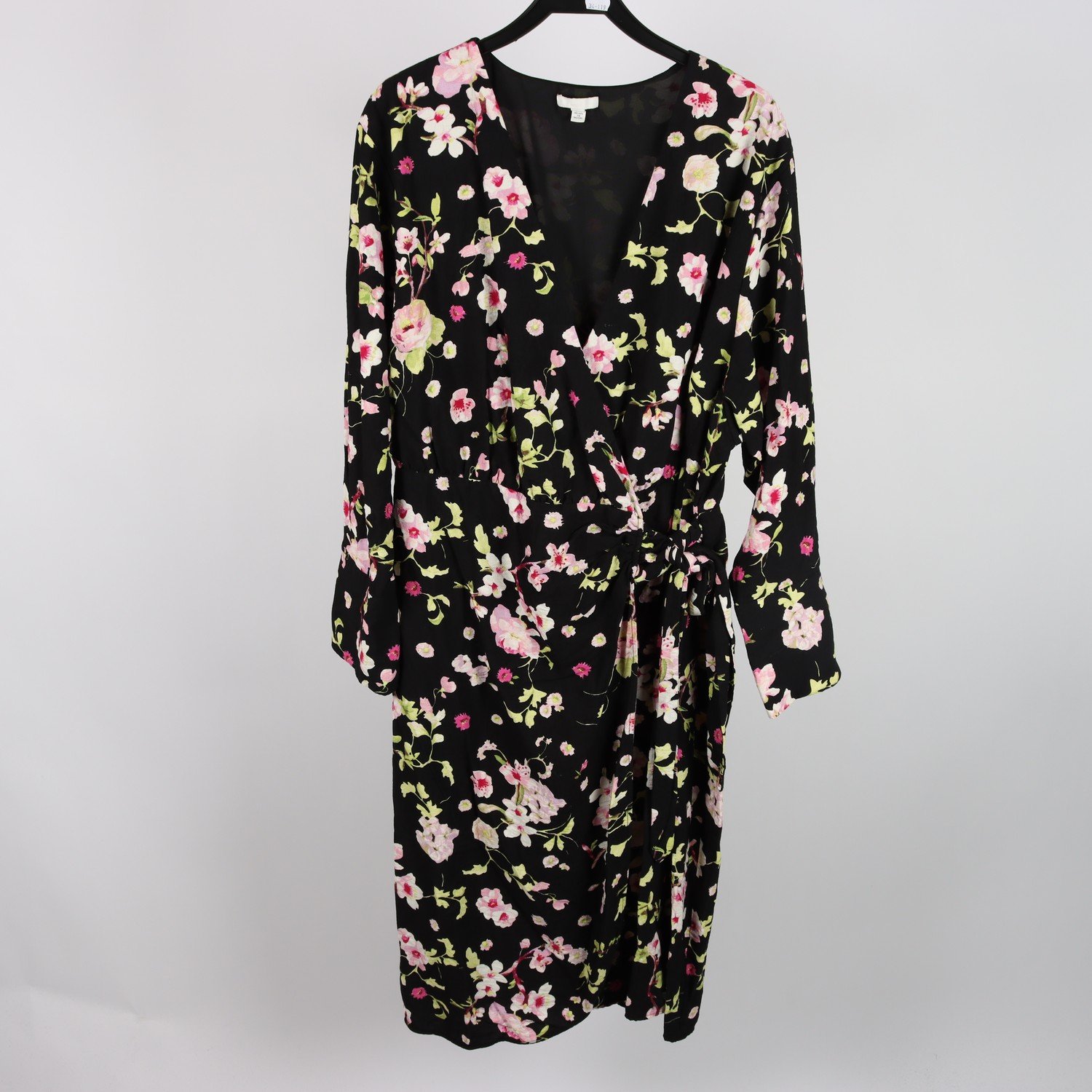 Klänning, H&M, viskos, blommig, stl. XXL