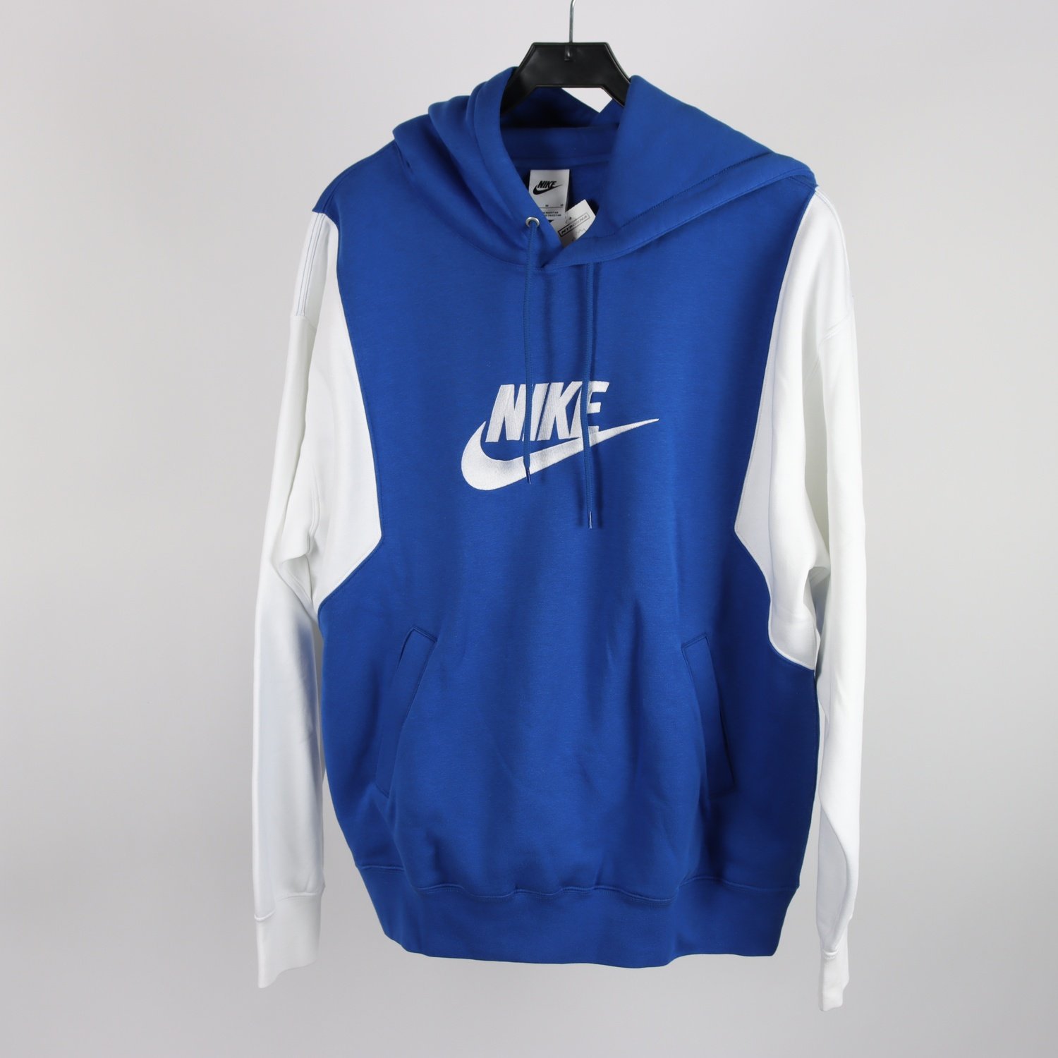 Hoodie, Nike, blå, vit, stl. M.