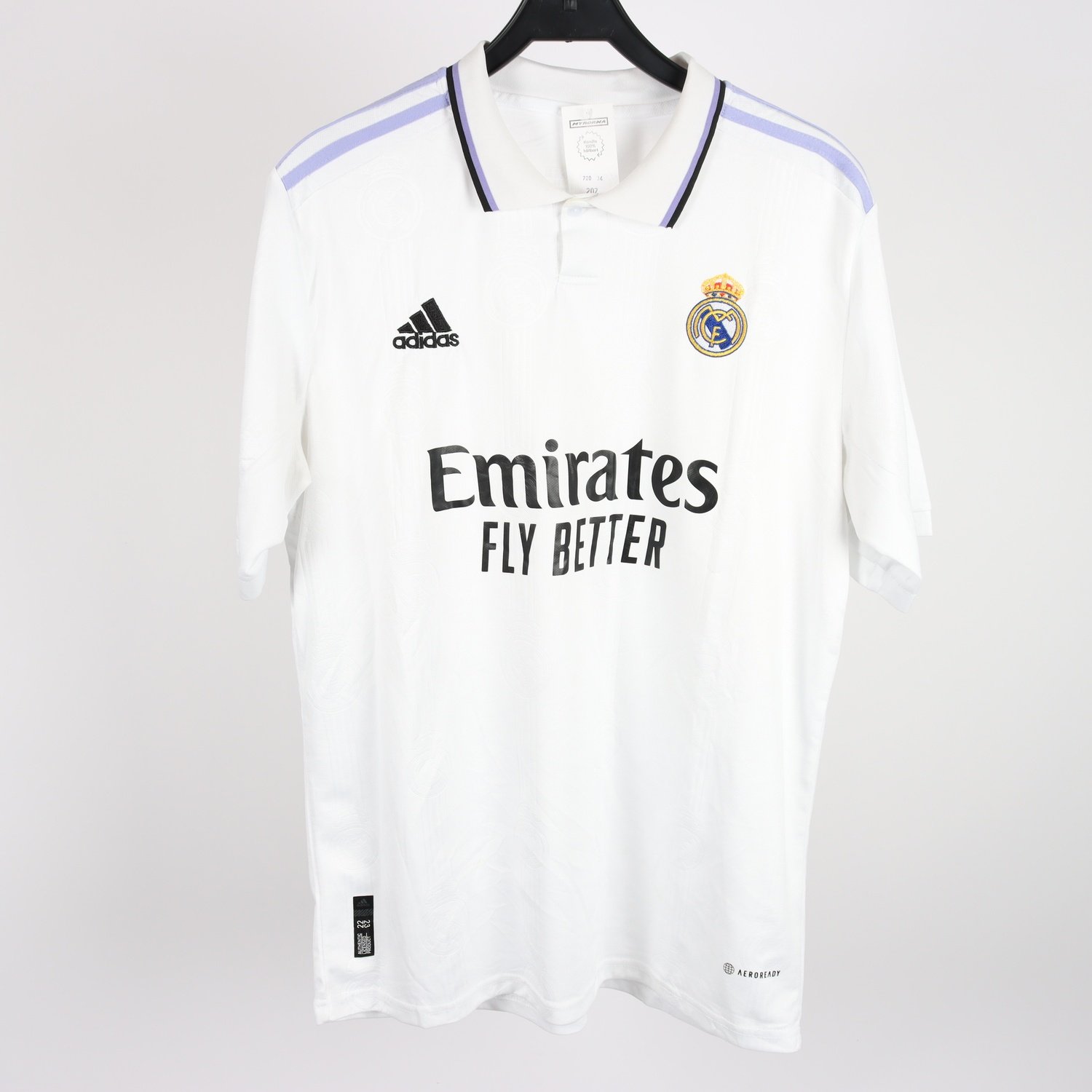 Fotbollströja, Real Madrid, vit, stl. 2XL