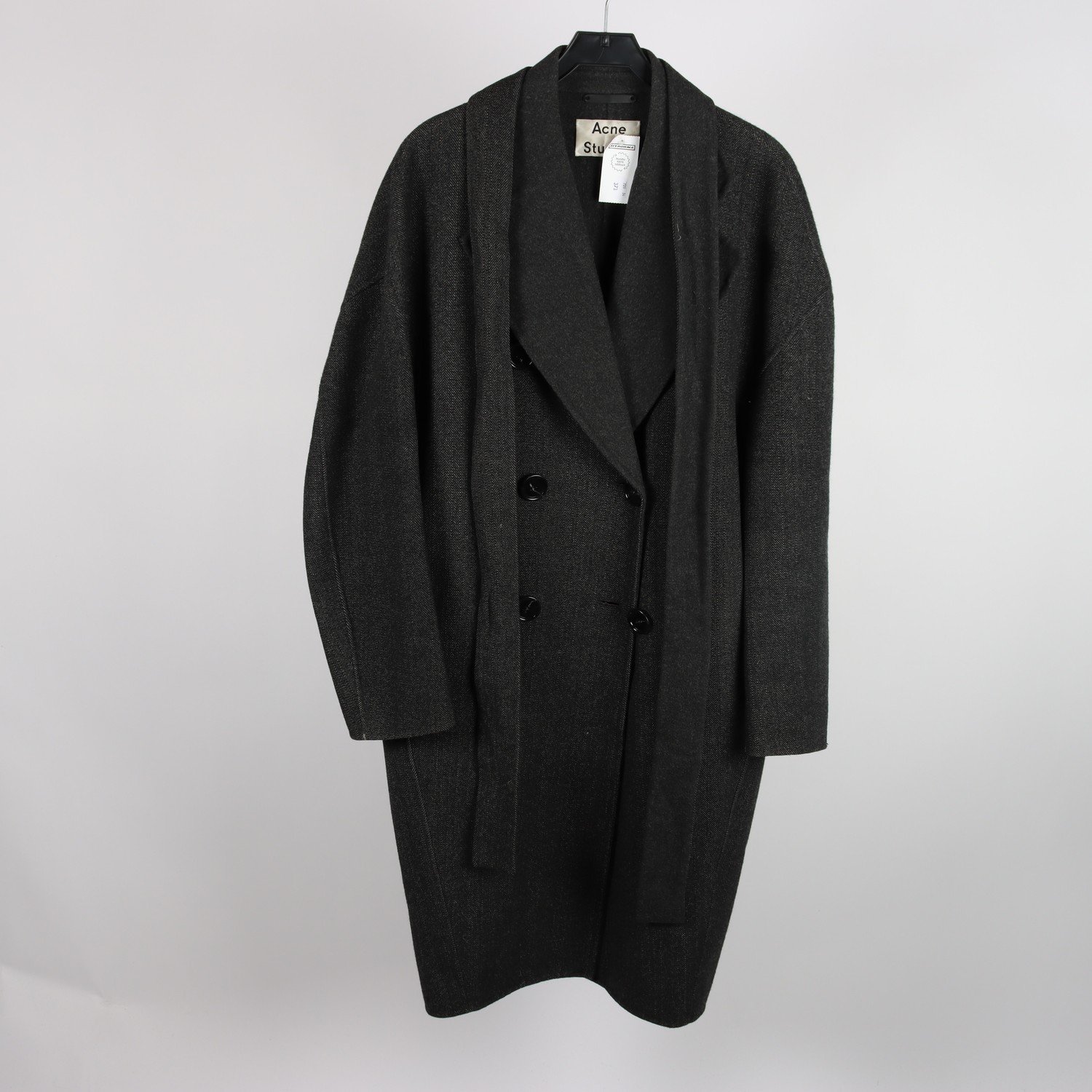 Kappa, Acne Studio, grå, stl. ca. M, oversize.