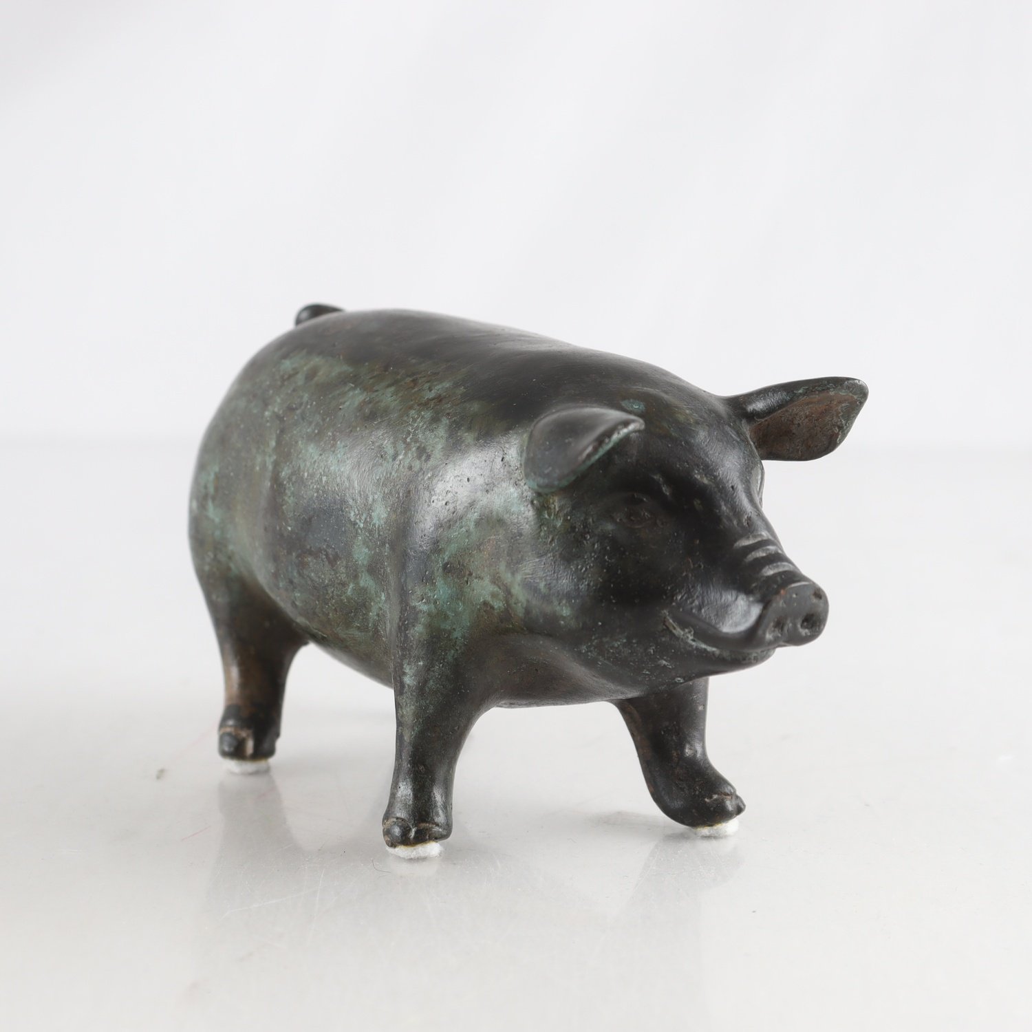 Figurin, patinerad brons, gris, 1900-tal