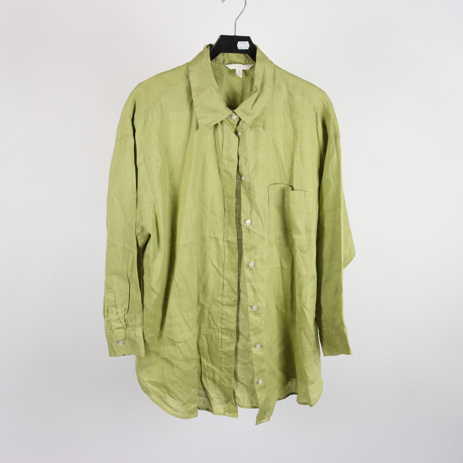 Skjorta, H&M, 100% lin, stl. XL