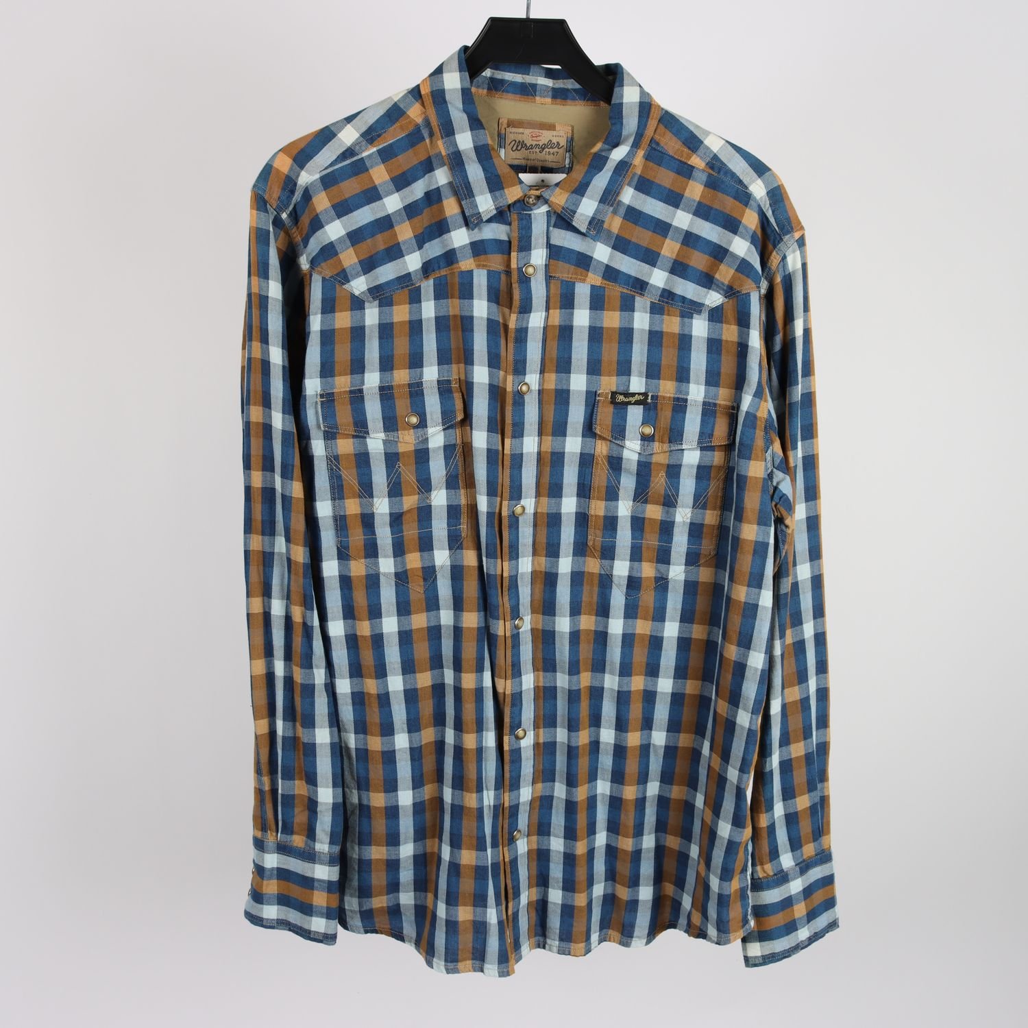 Skjorta, Wrangler, mönstrad, stl. XL
