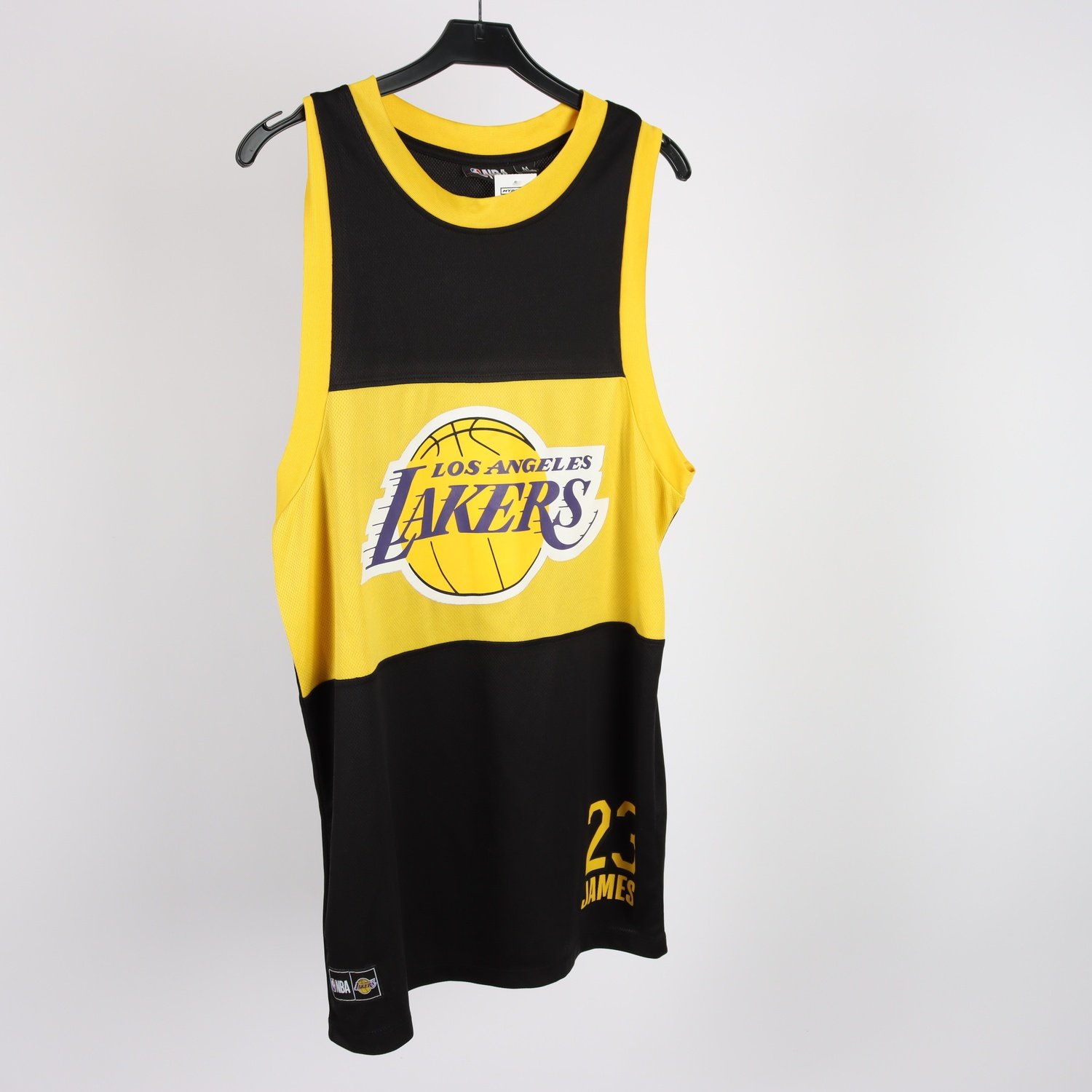 Basketlinne, NBA Los Angeles Lakers, James 23, svart/gul, stl. M